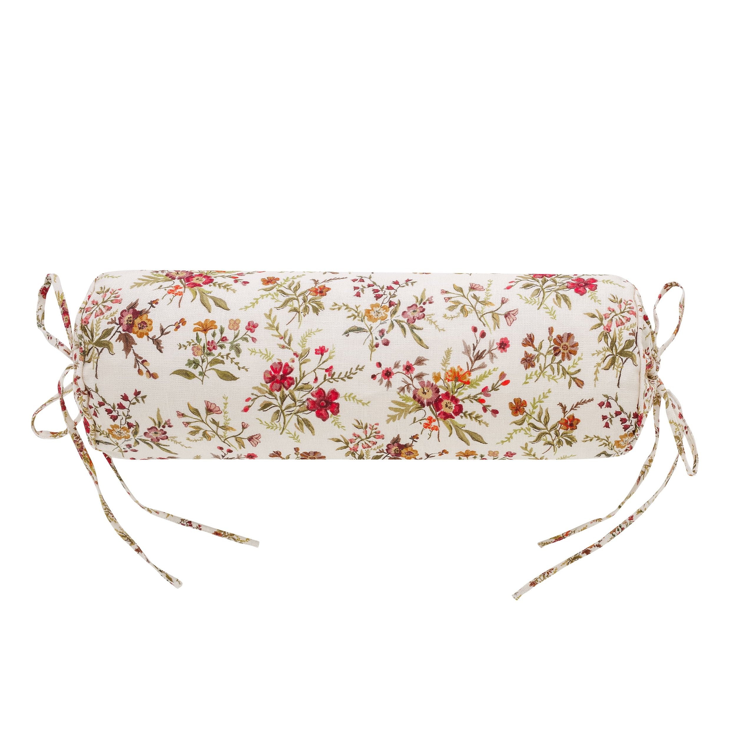Prairie floral bolster cushion, cream – Projektityyny