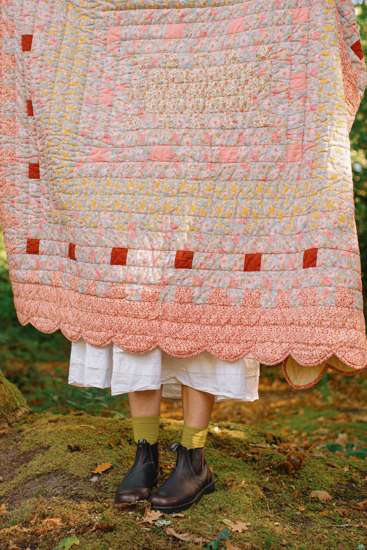 The Secret Garden - Made with Liberty fabrics patchwork quilt