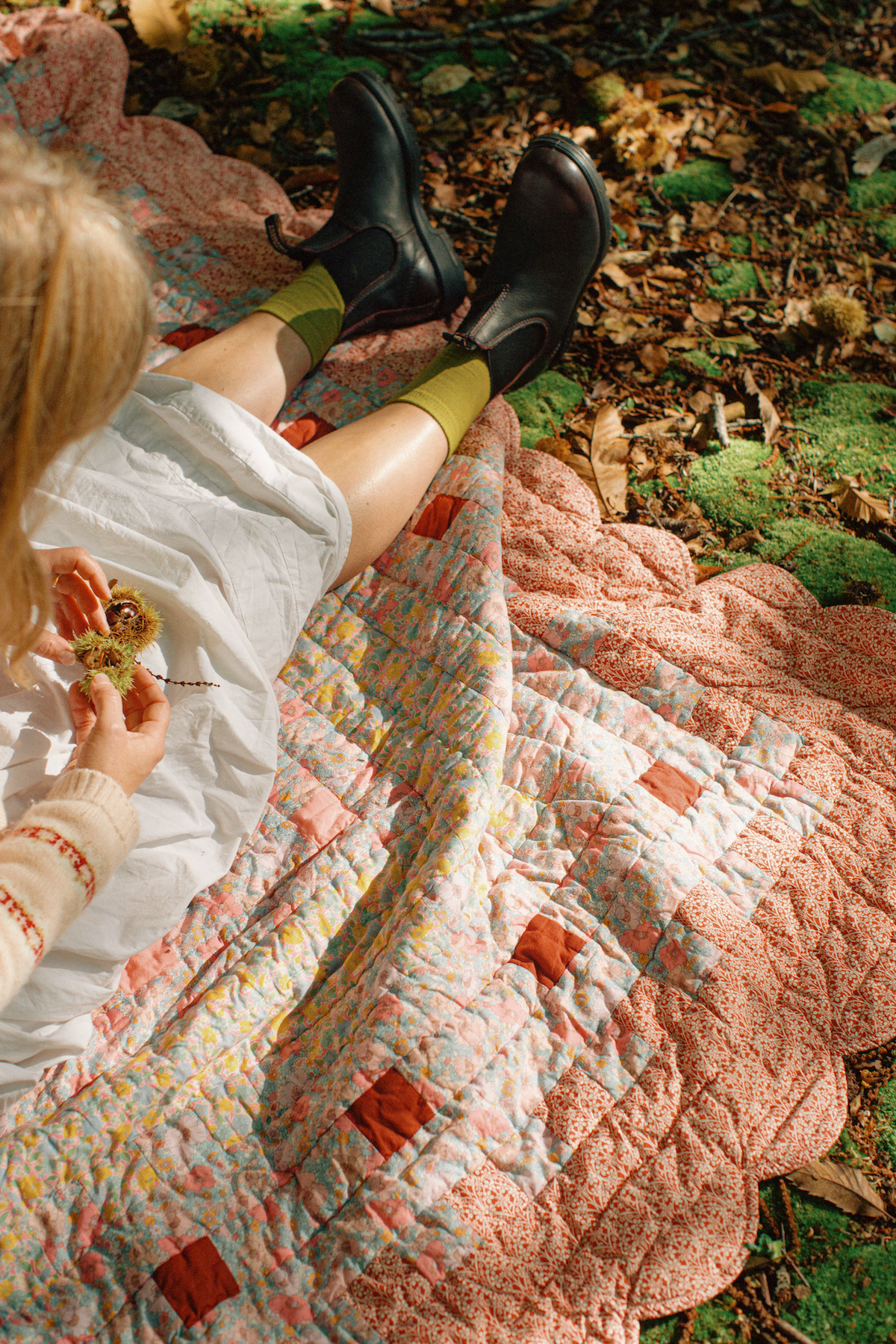 The Secret Garden - Made with Liberty fabrics patchwork quilt