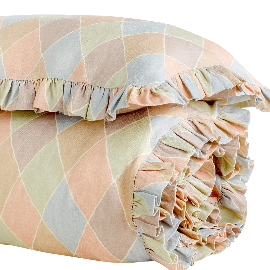 Harlequin bedding set in a bag, macaroon