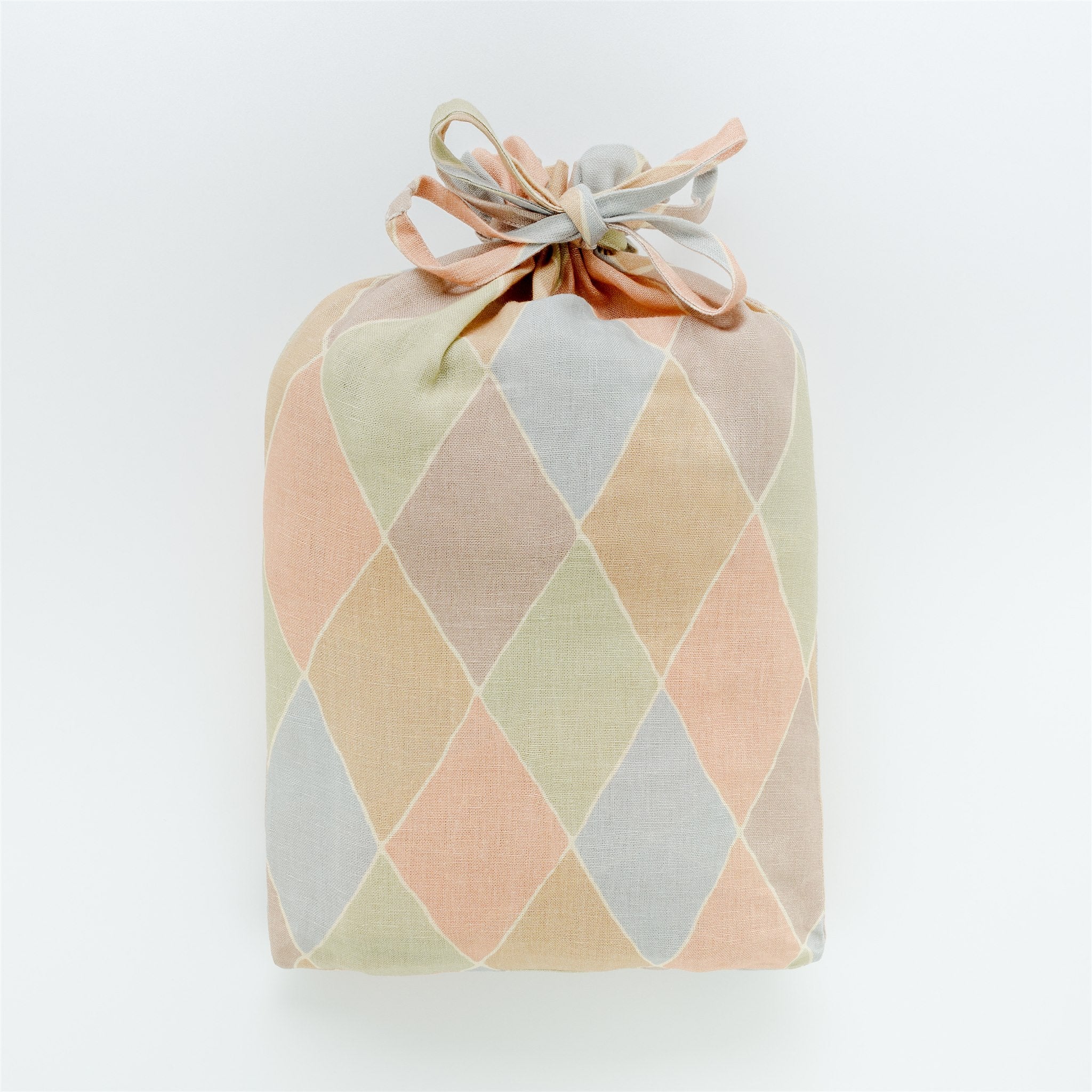 Harlequin bedding set in a bag, macaroon