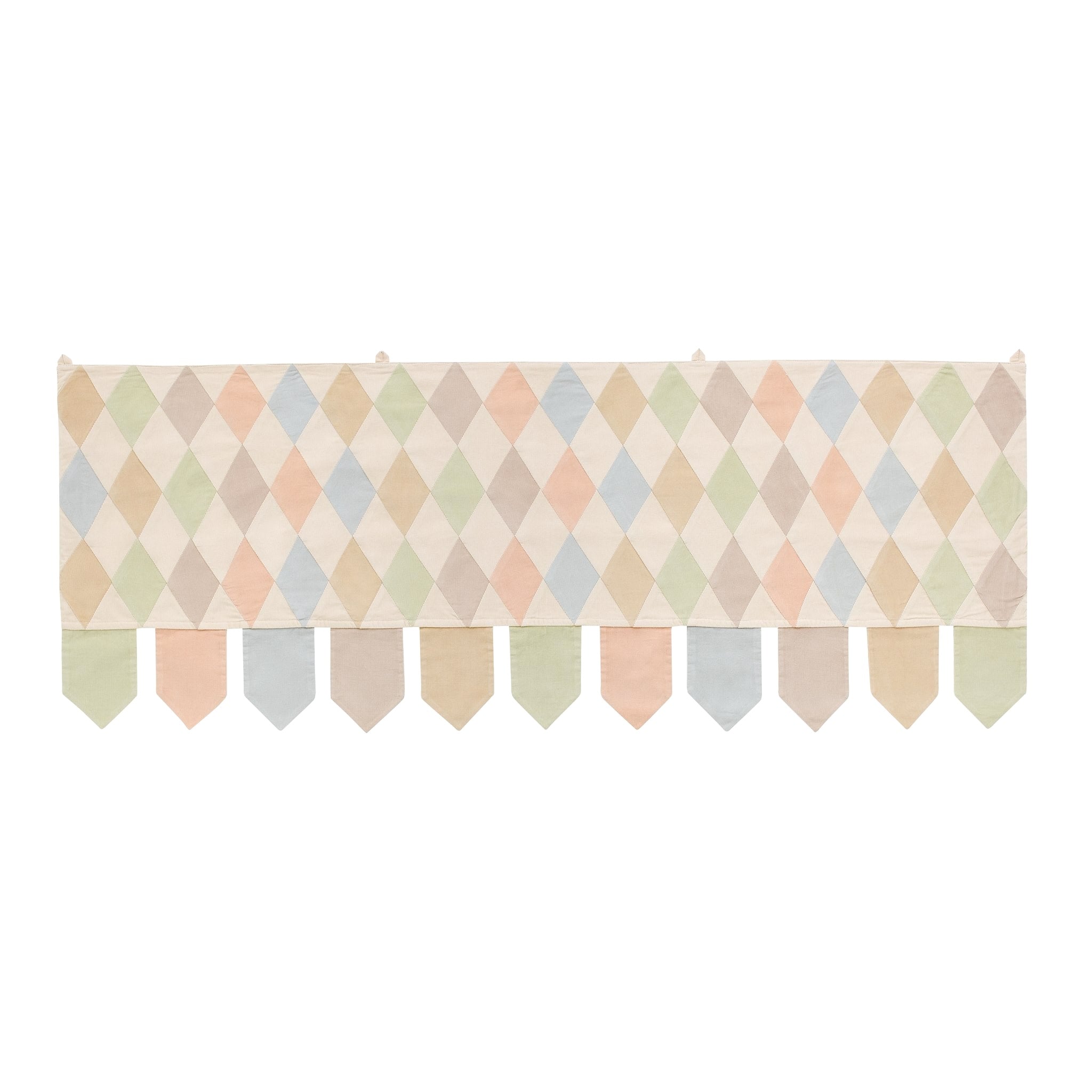 Harlequin patchwork toran, macaron