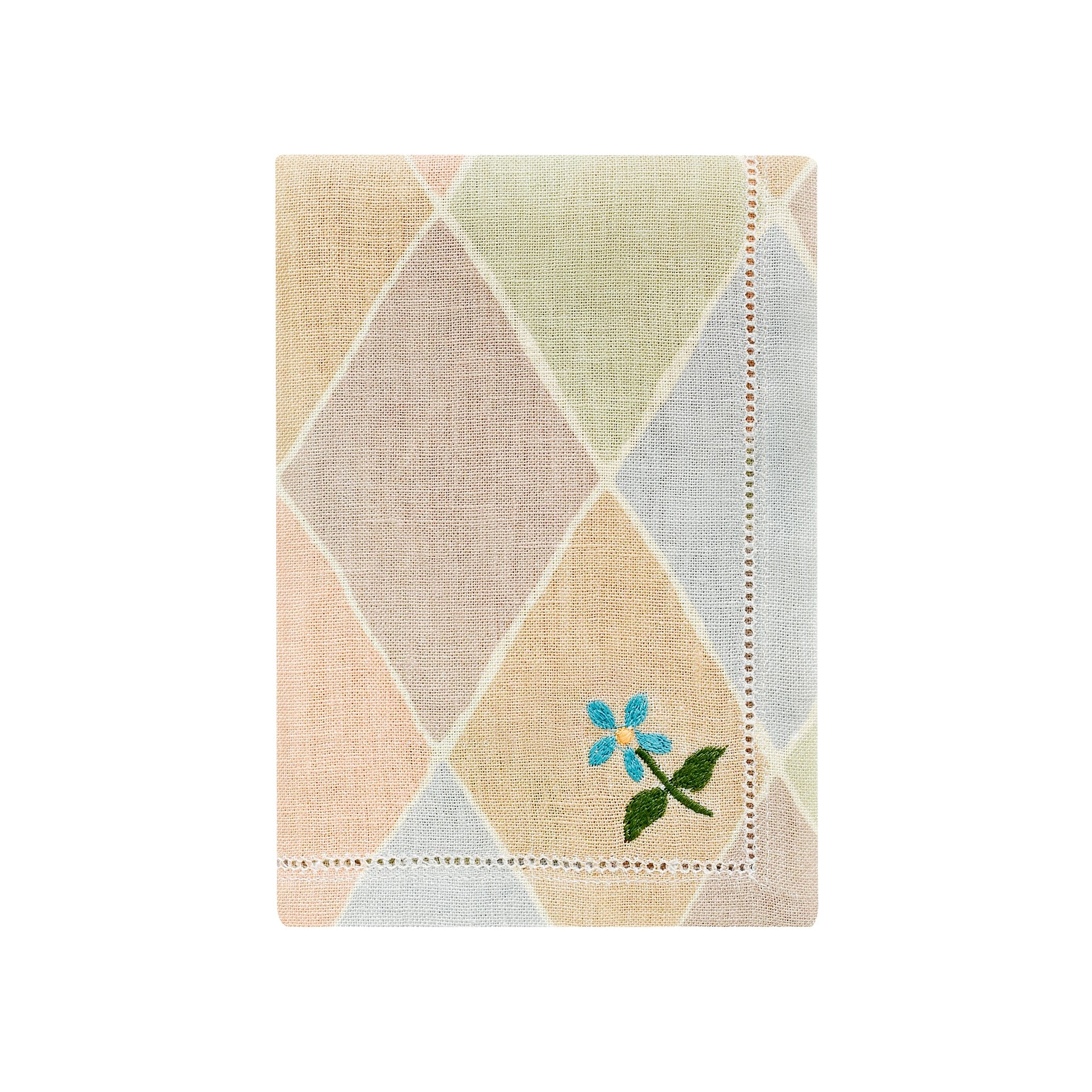 Harlequin napkin, macaron, set of two