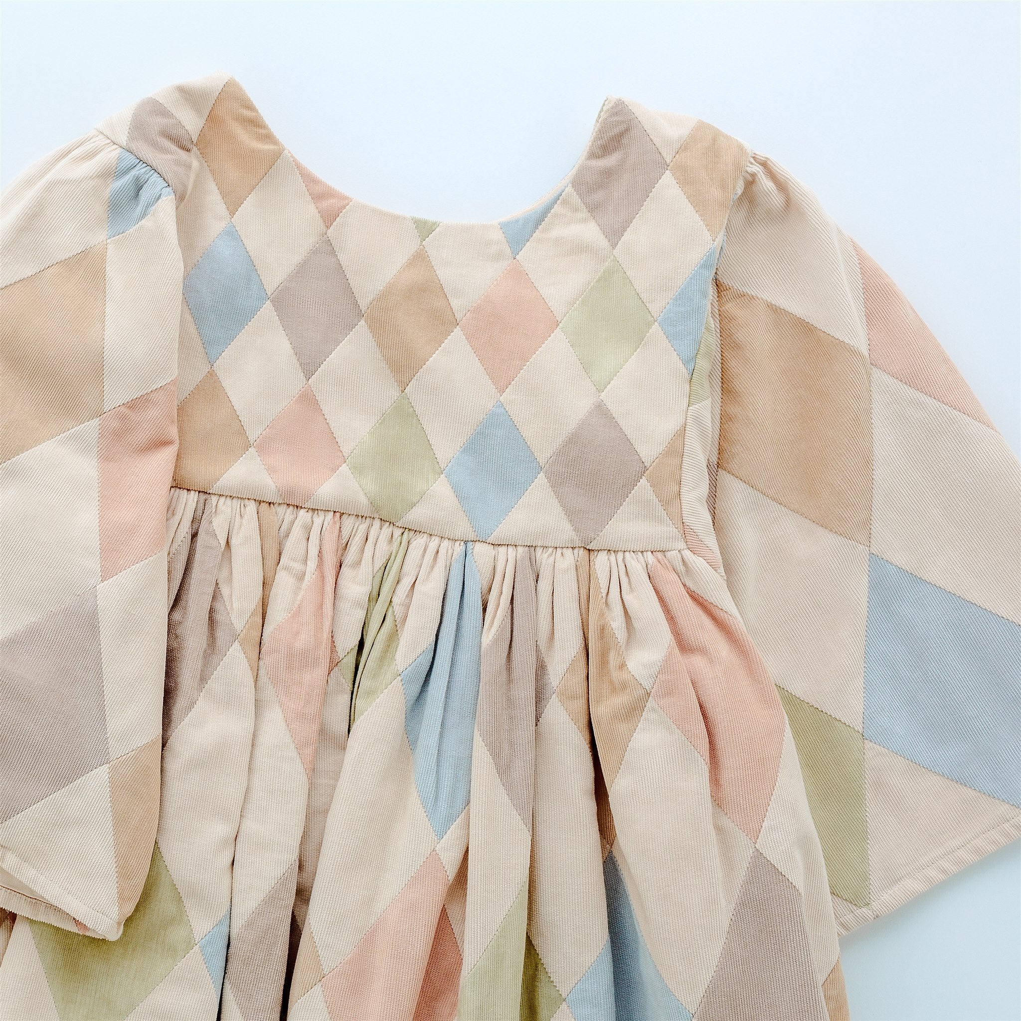 Harlequin patchwork maxi dress
