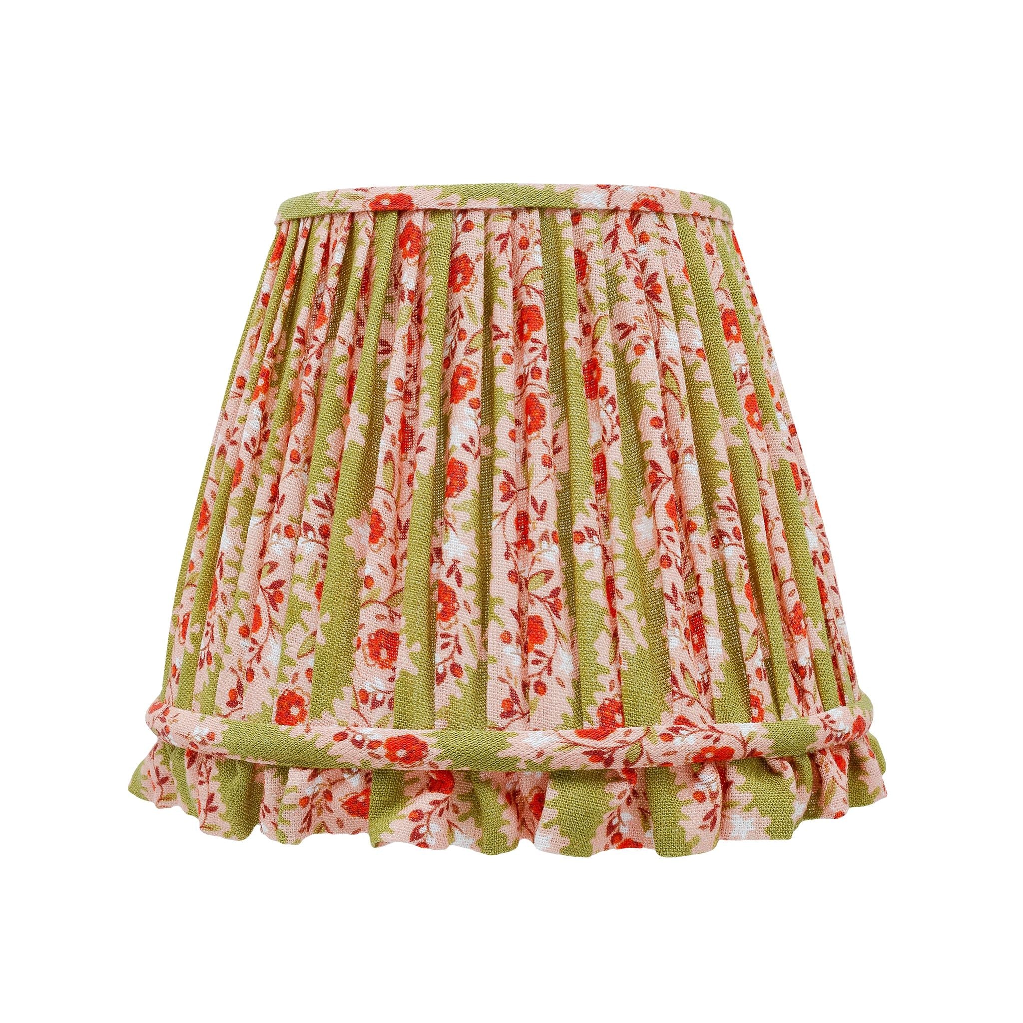 Hedgerow stripe frill lampshade, nocharella