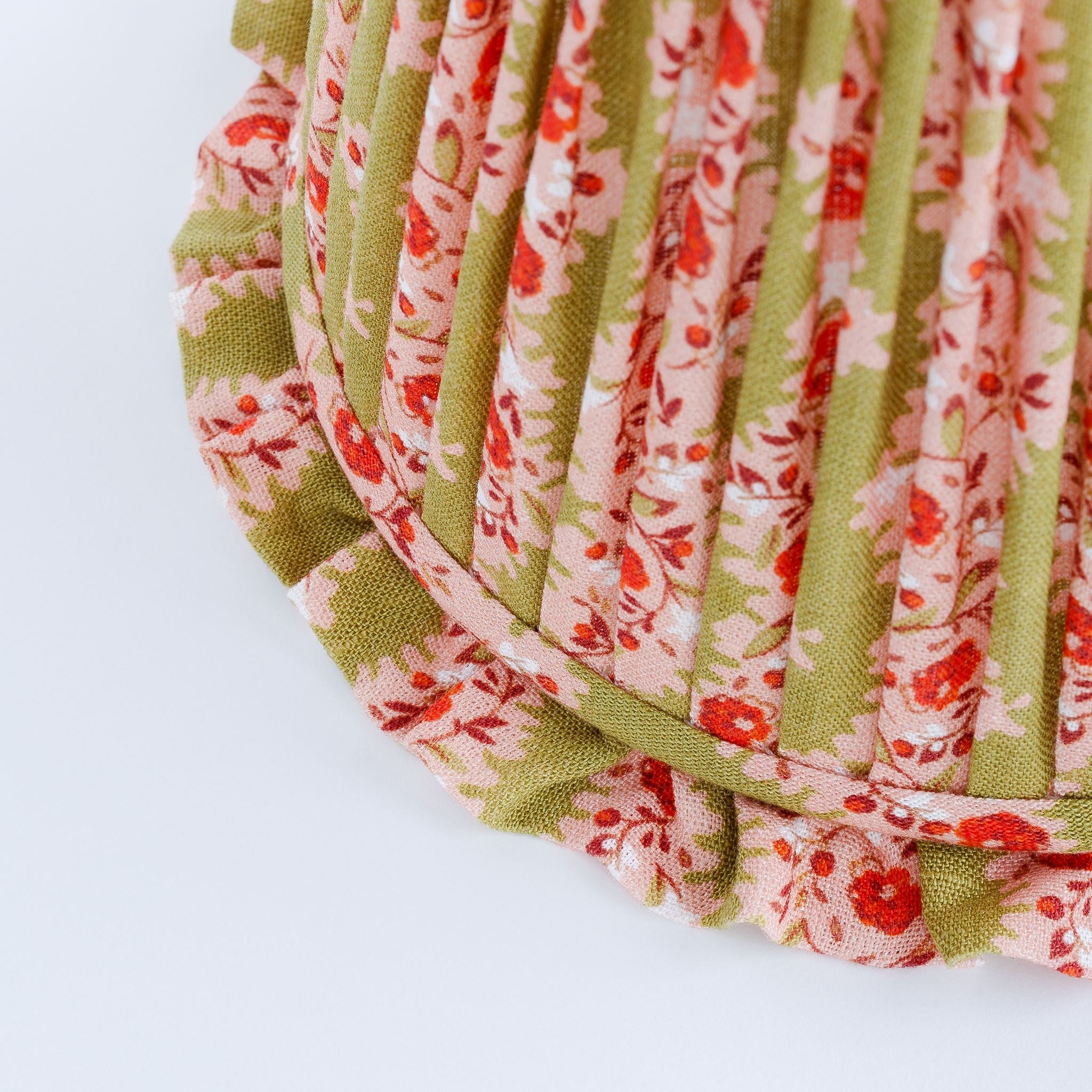 Hedgerow stripe frill lampshade, nocharella