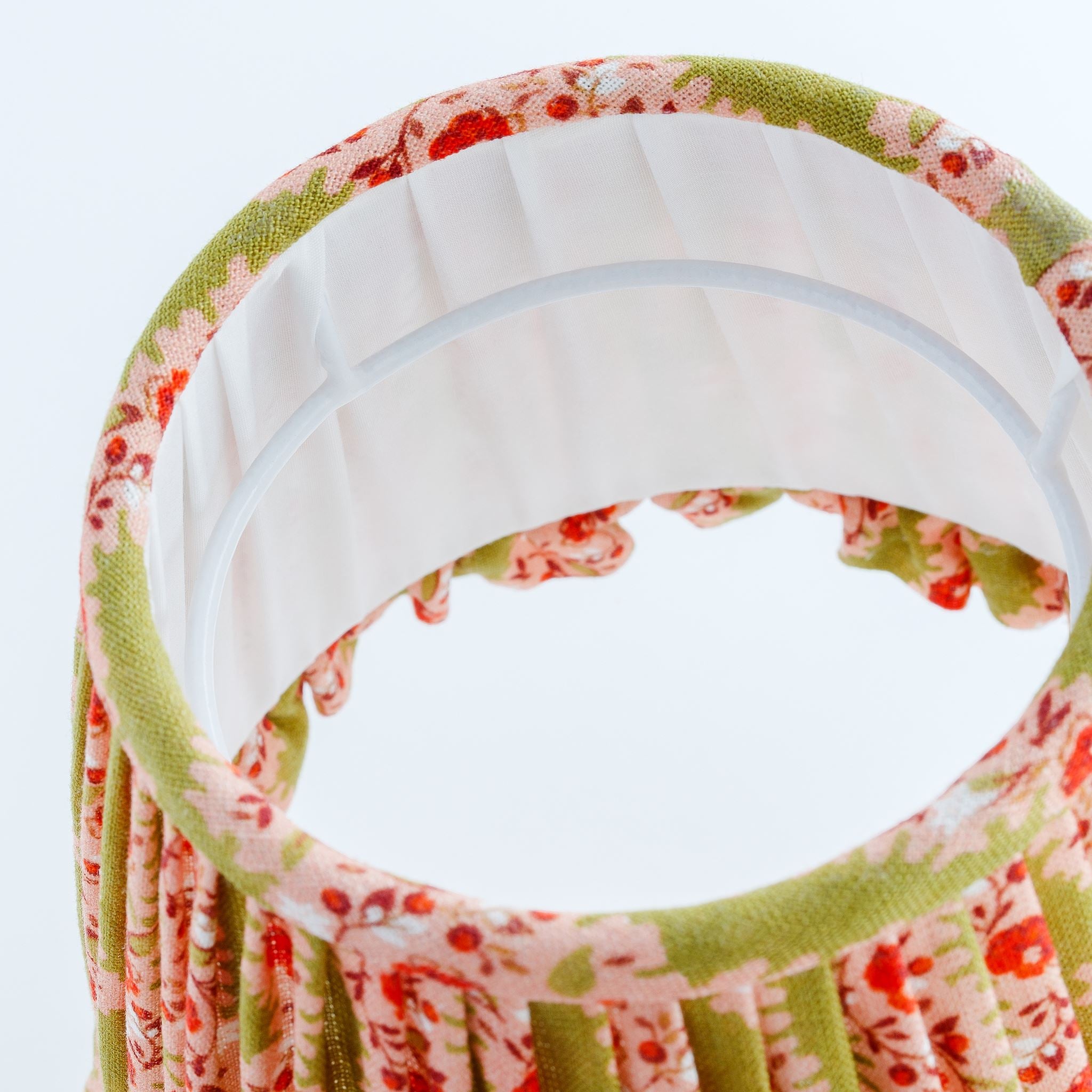 Hedgerow stripe frill lampshade, nocharella