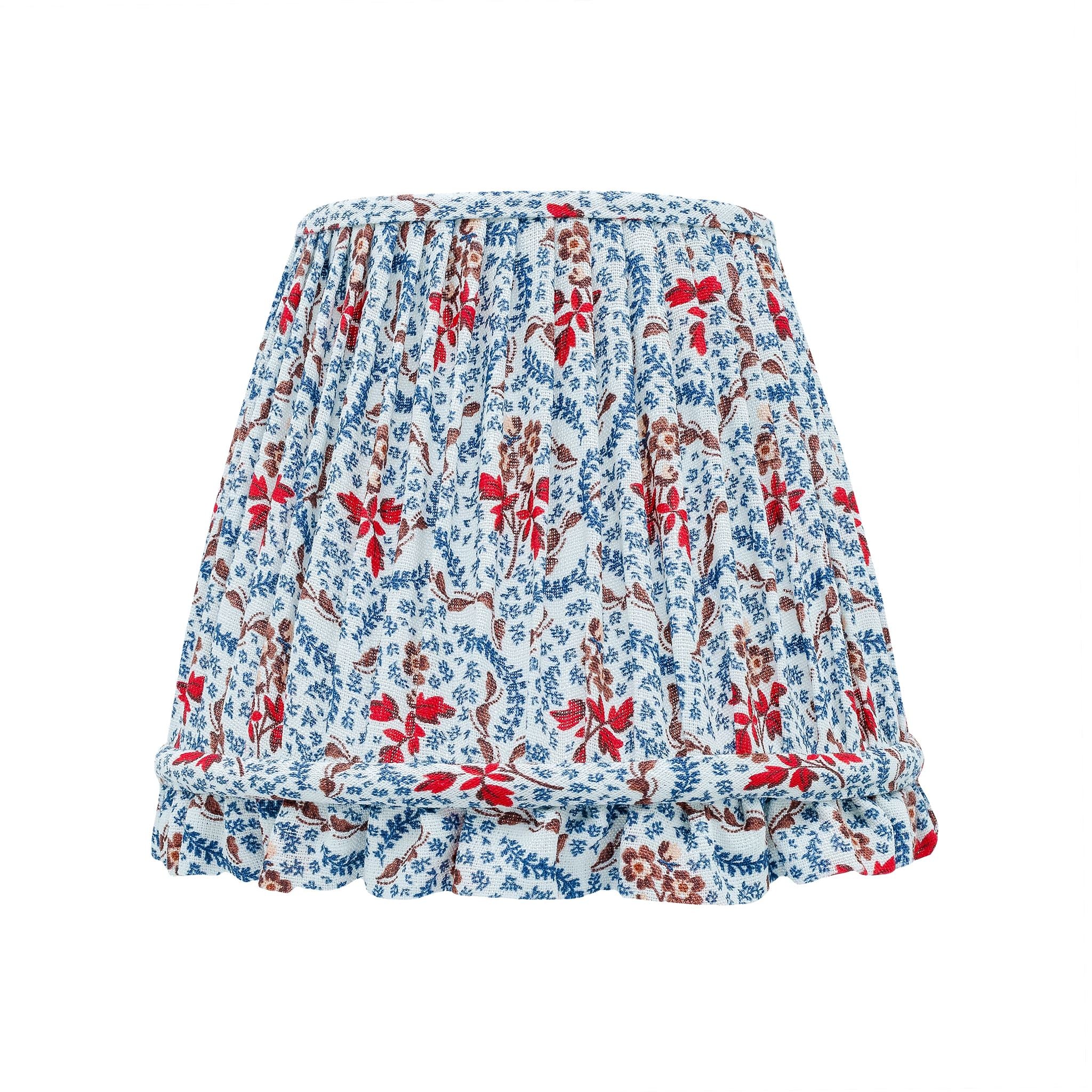 Rosalie Vine frill lampshade, navy