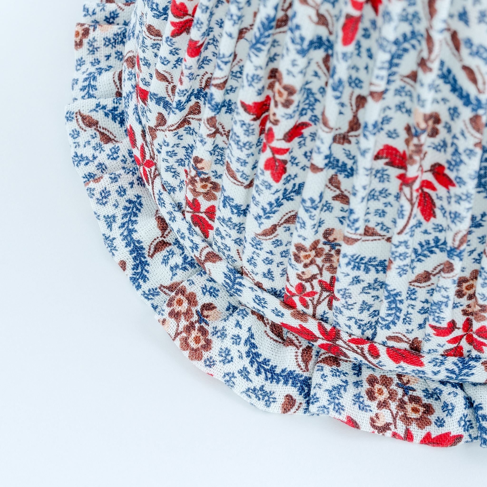Rosalie Vine frill lampshade, navy