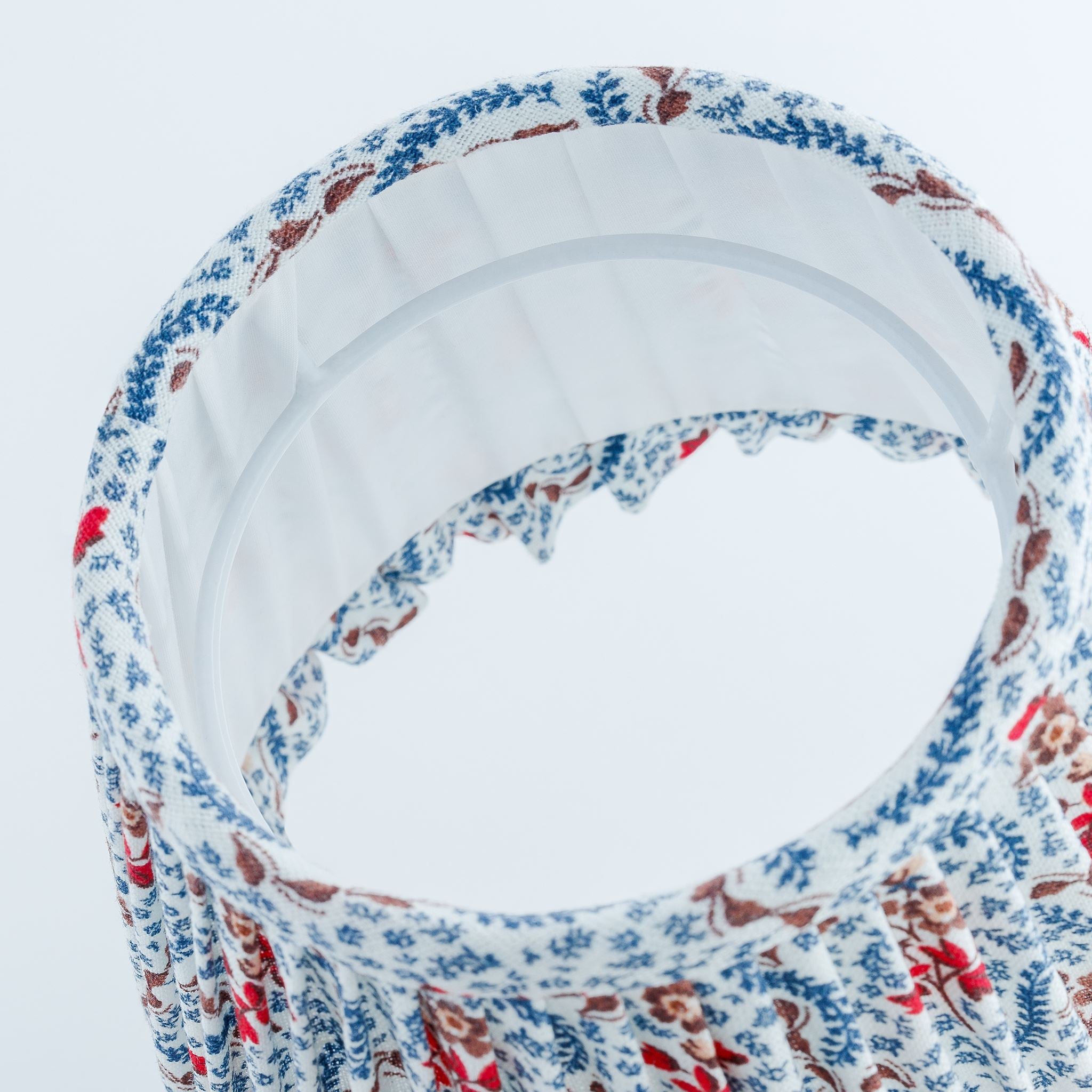 Rosalie Vine frill lampshade, navy