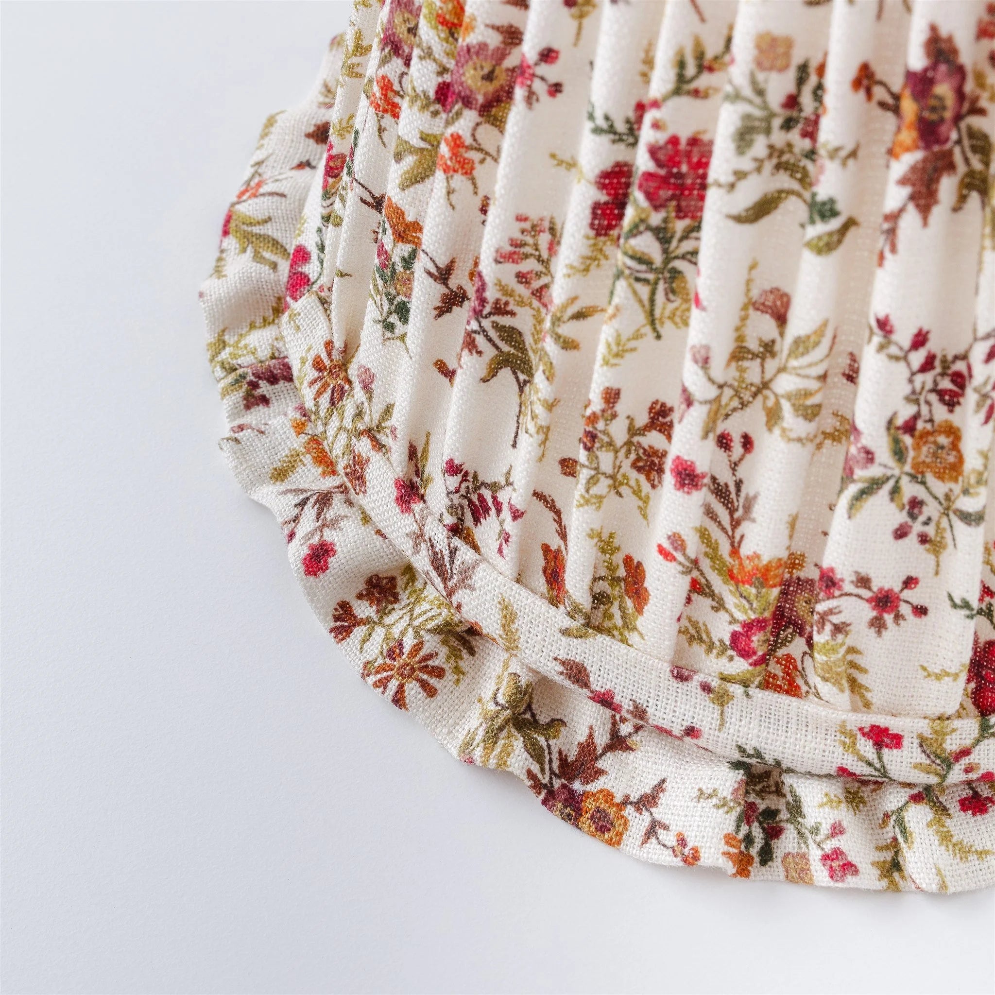 Prairie frill lampshade, cream