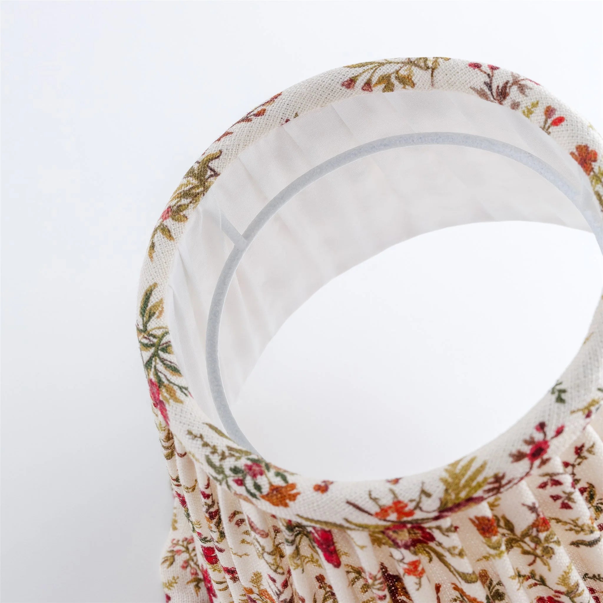Prairie frill lampshade, cream