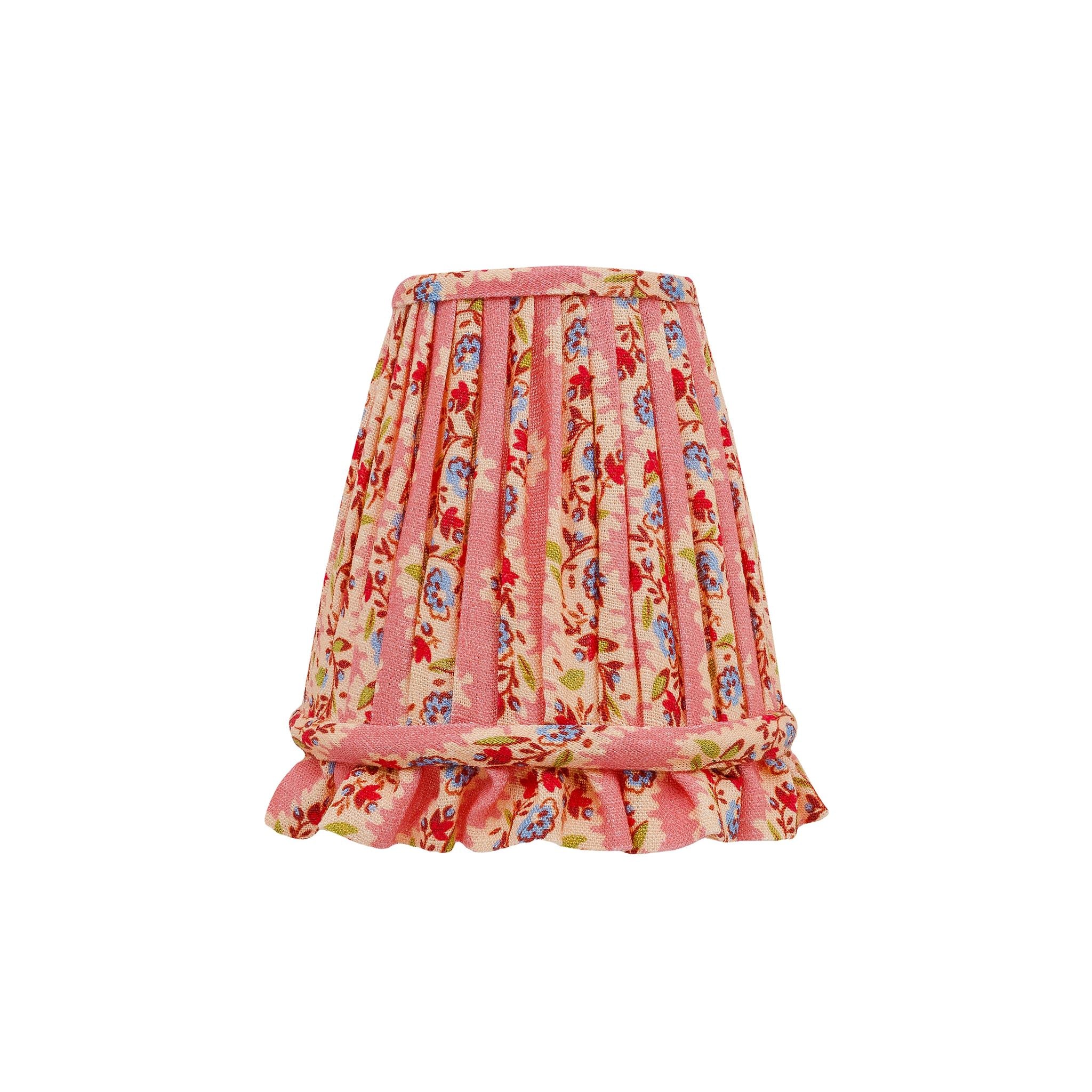Hedgerow stripe 'candle clip' lampshade, pink