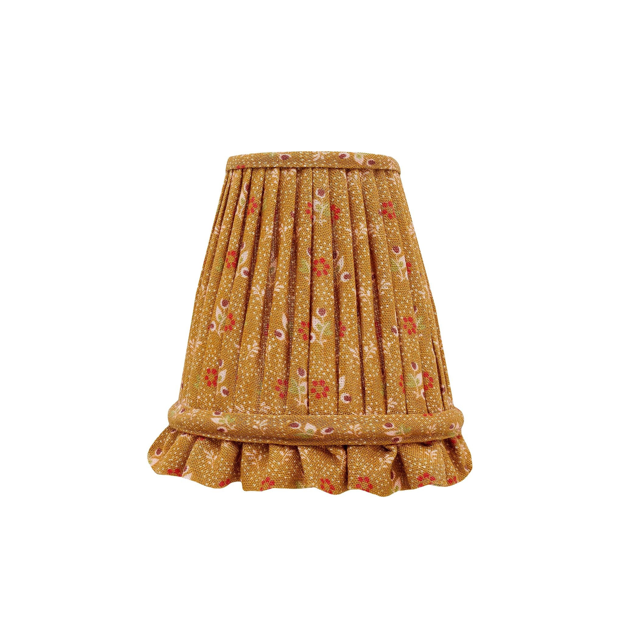Tähti 'candle clip' lampshade, turmeric