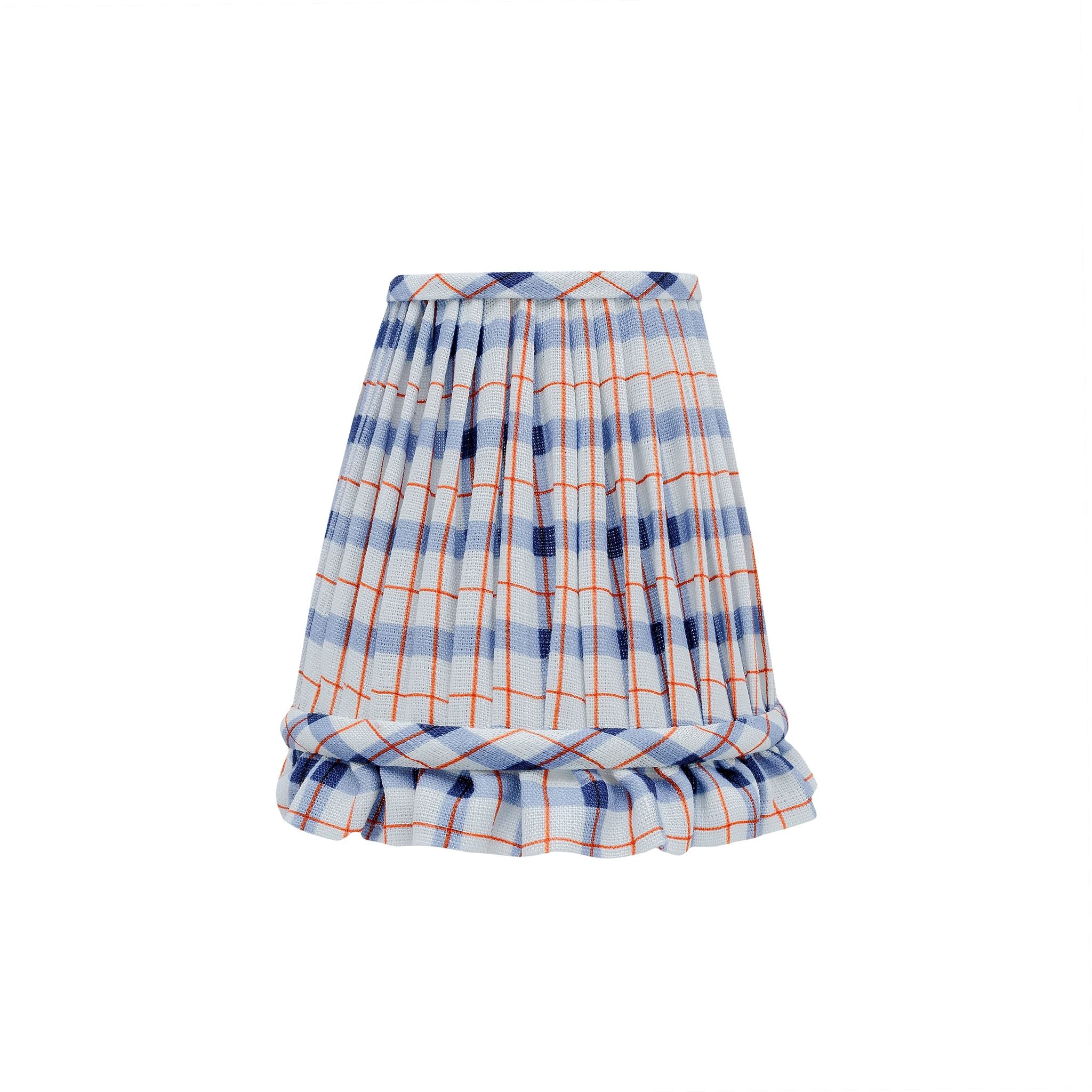 Harbour check 'candle clip' lampshade