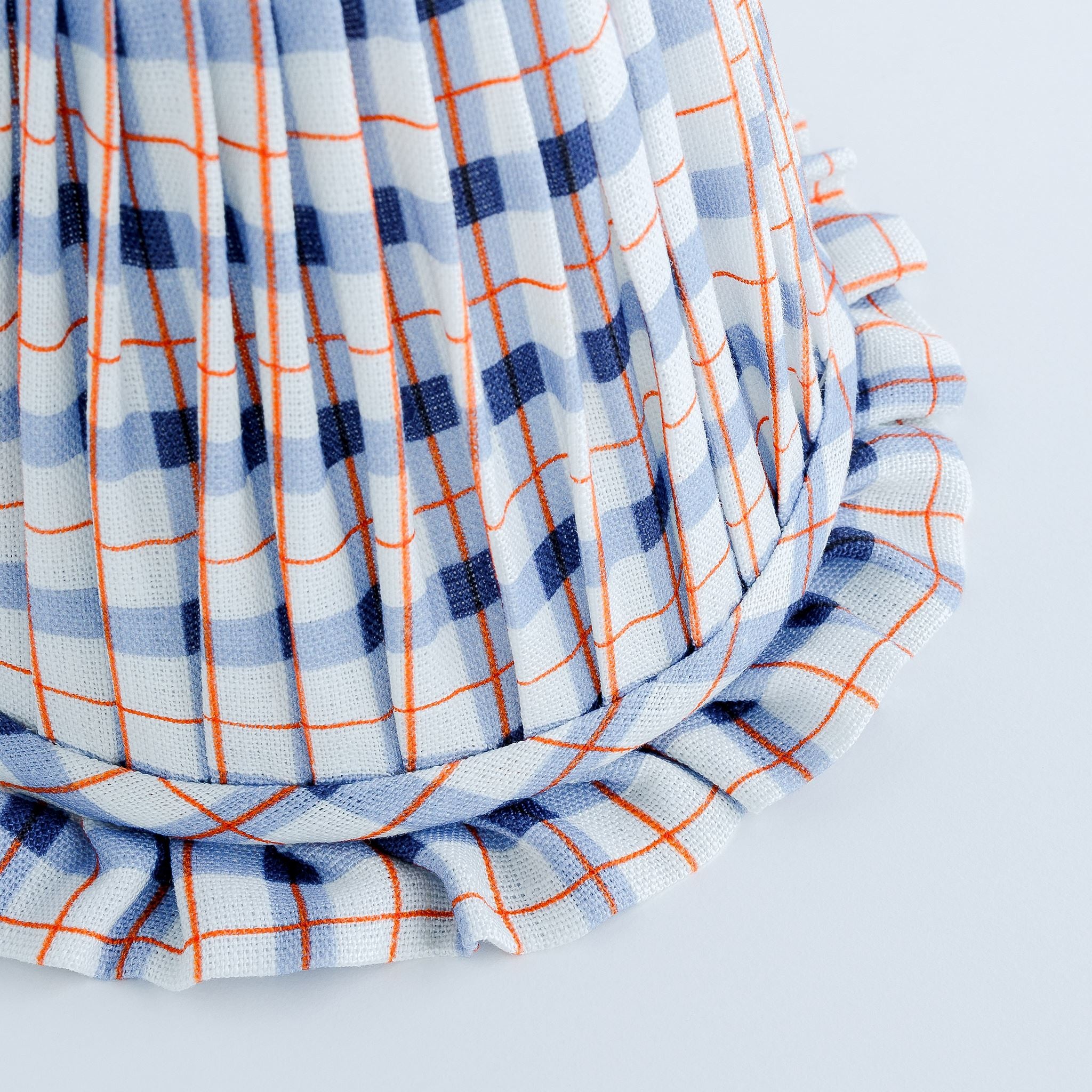Harbour check 'candle clip' lampshade