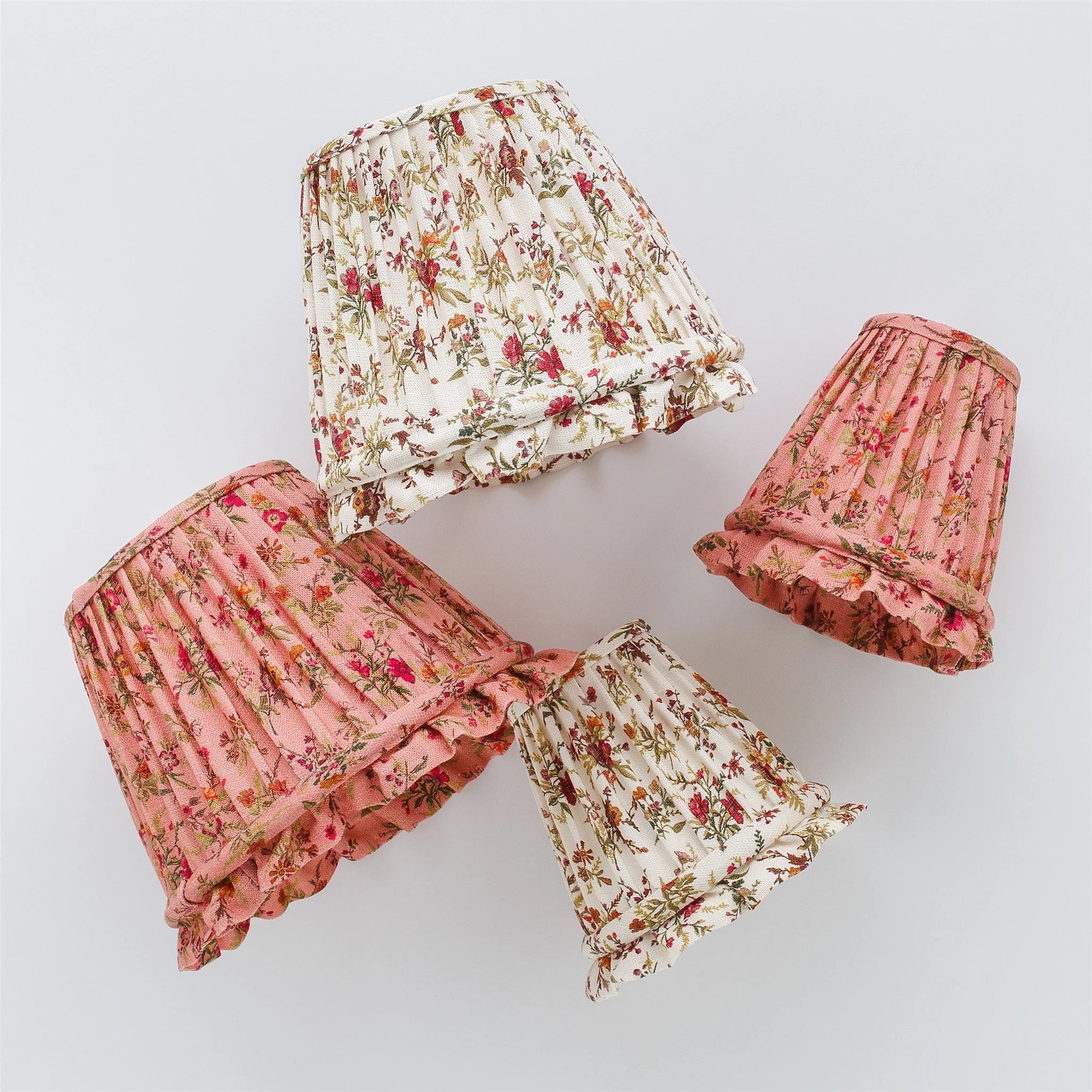 Prairie frill lampshade, cream