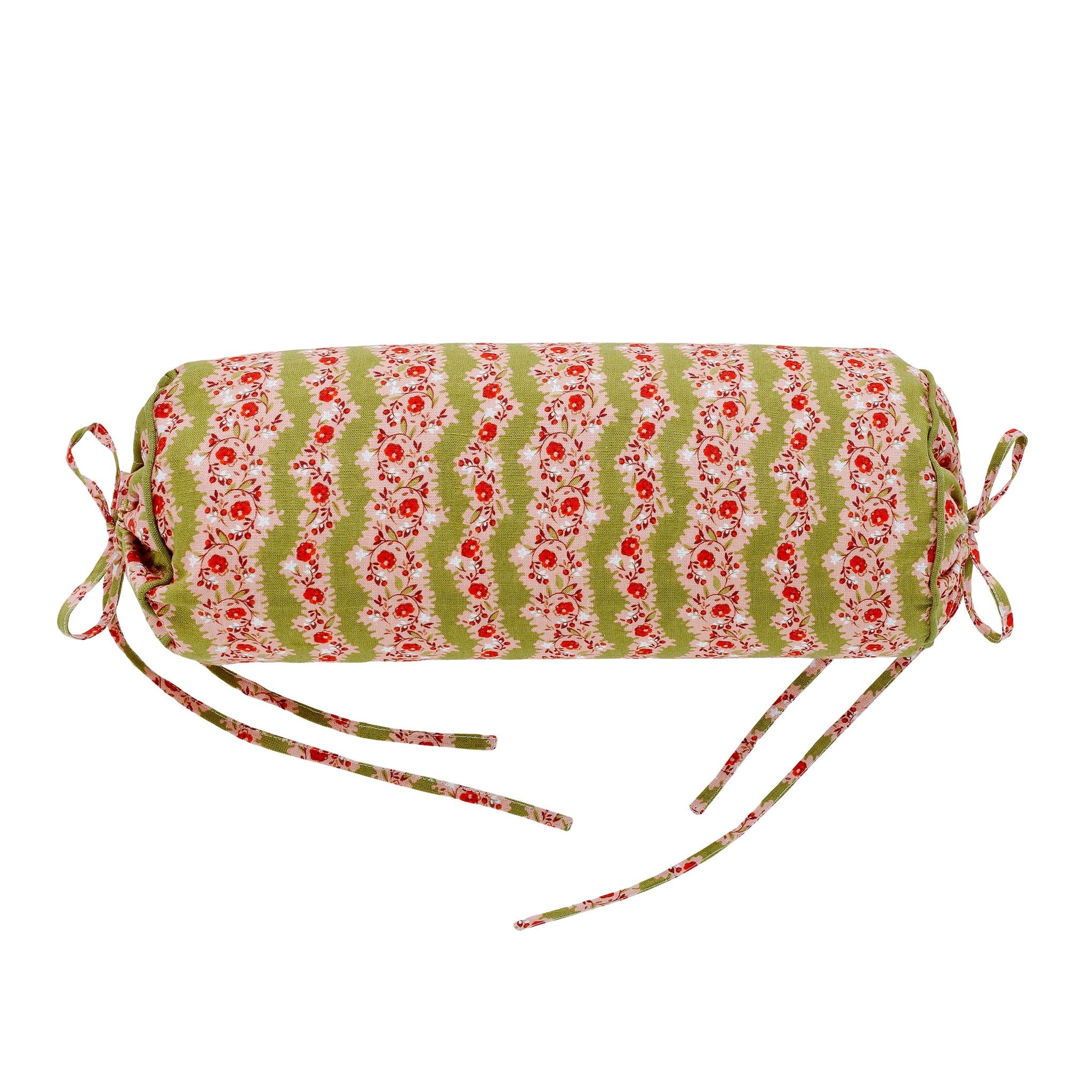 Hedgerow stripe bolster cushion, nocharella