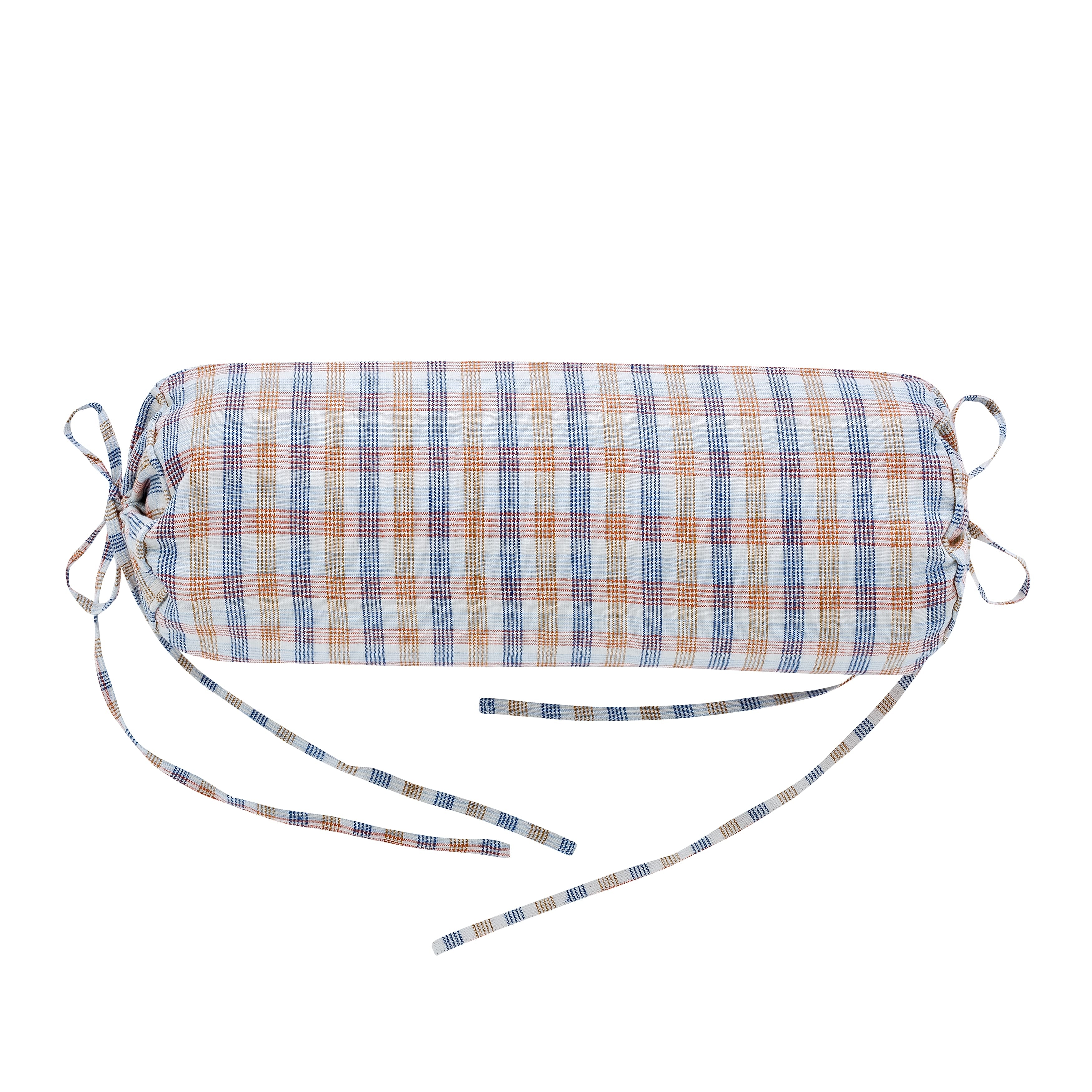 Mökki check bolster, navy