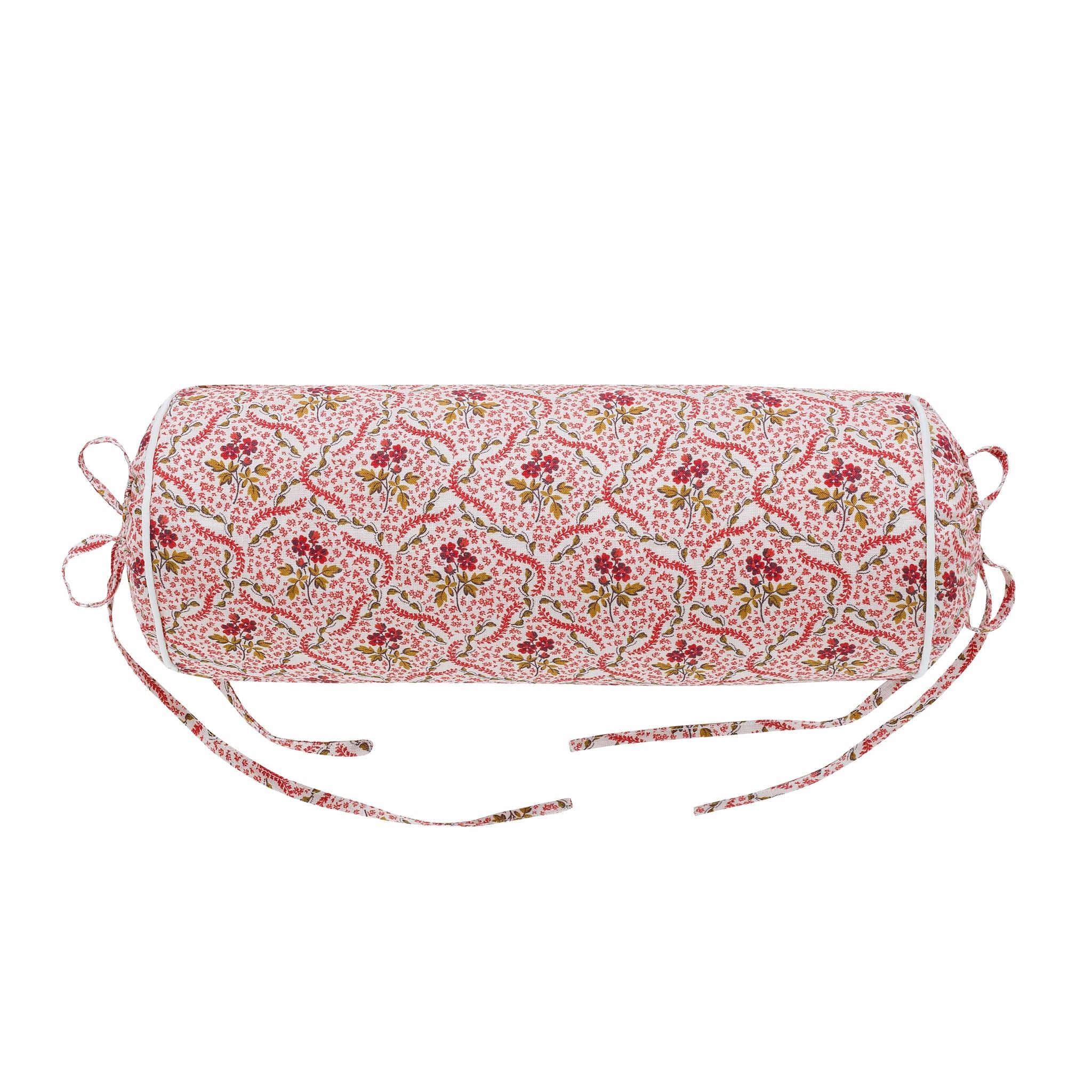 Rosalie Vine bolster cushion, pink