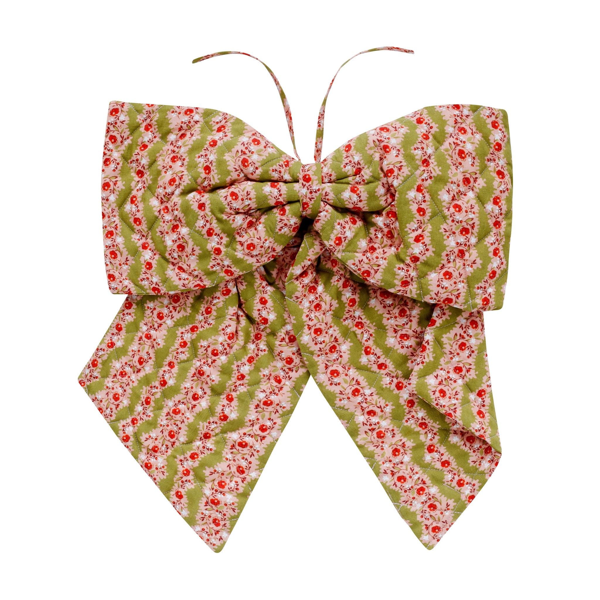 Hedgerow stripe quilted bow, nocharella