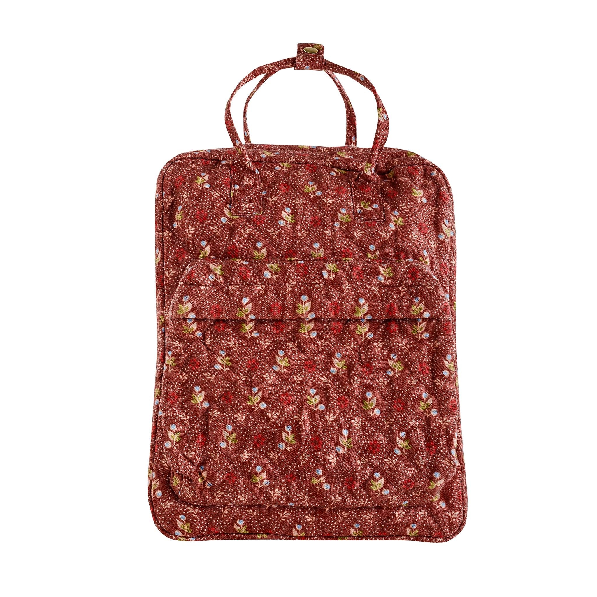 Tähti quilted kids rucksack, cacao