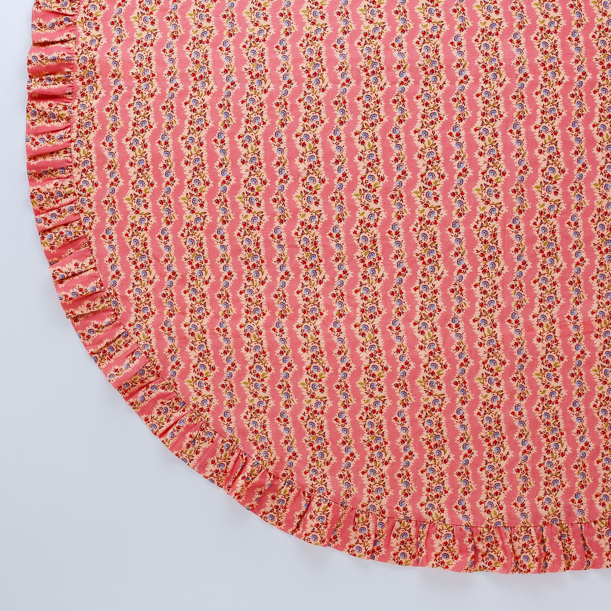 Hedgerow stripe tablecloth, pink