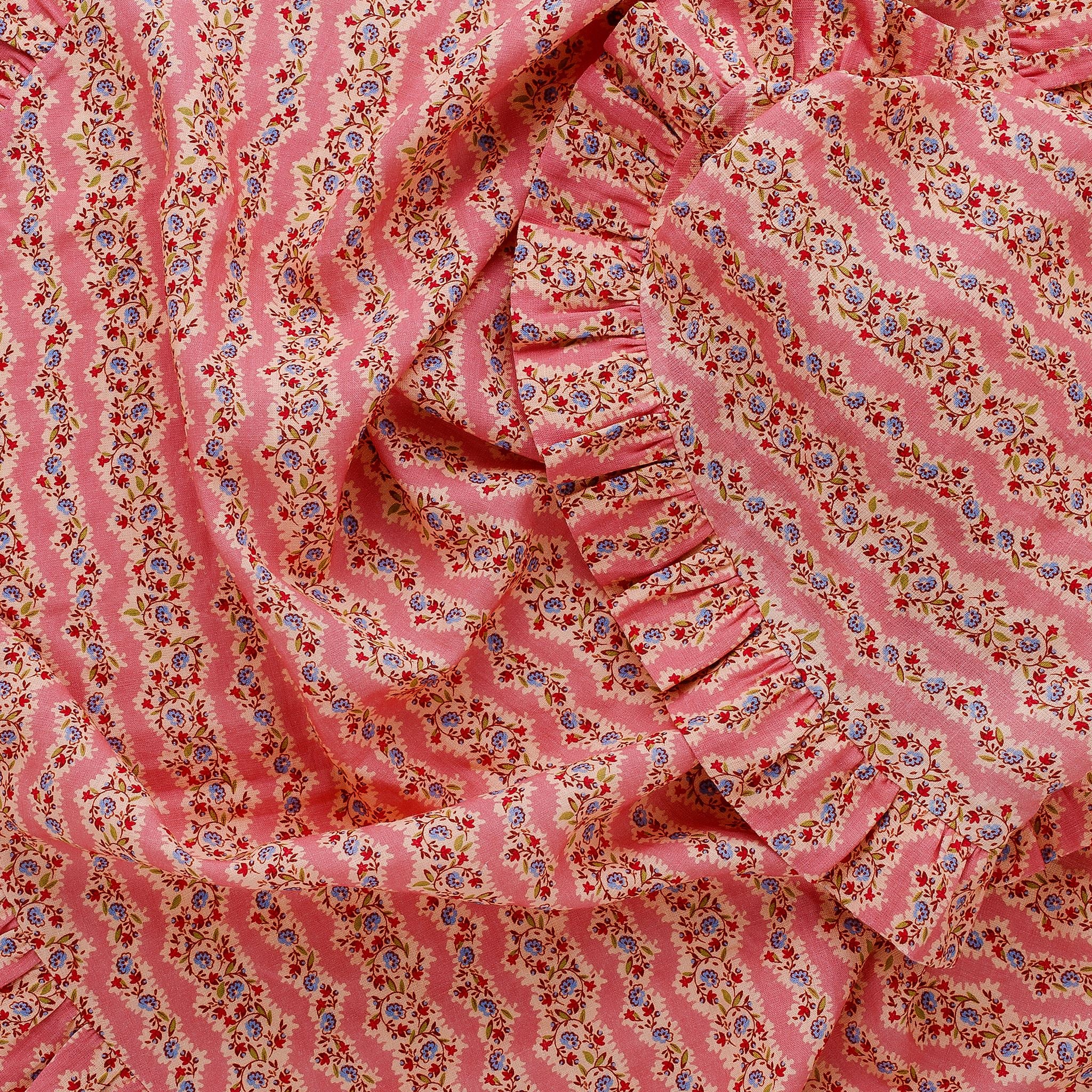 Hedgerow stripe tablecloth, pink