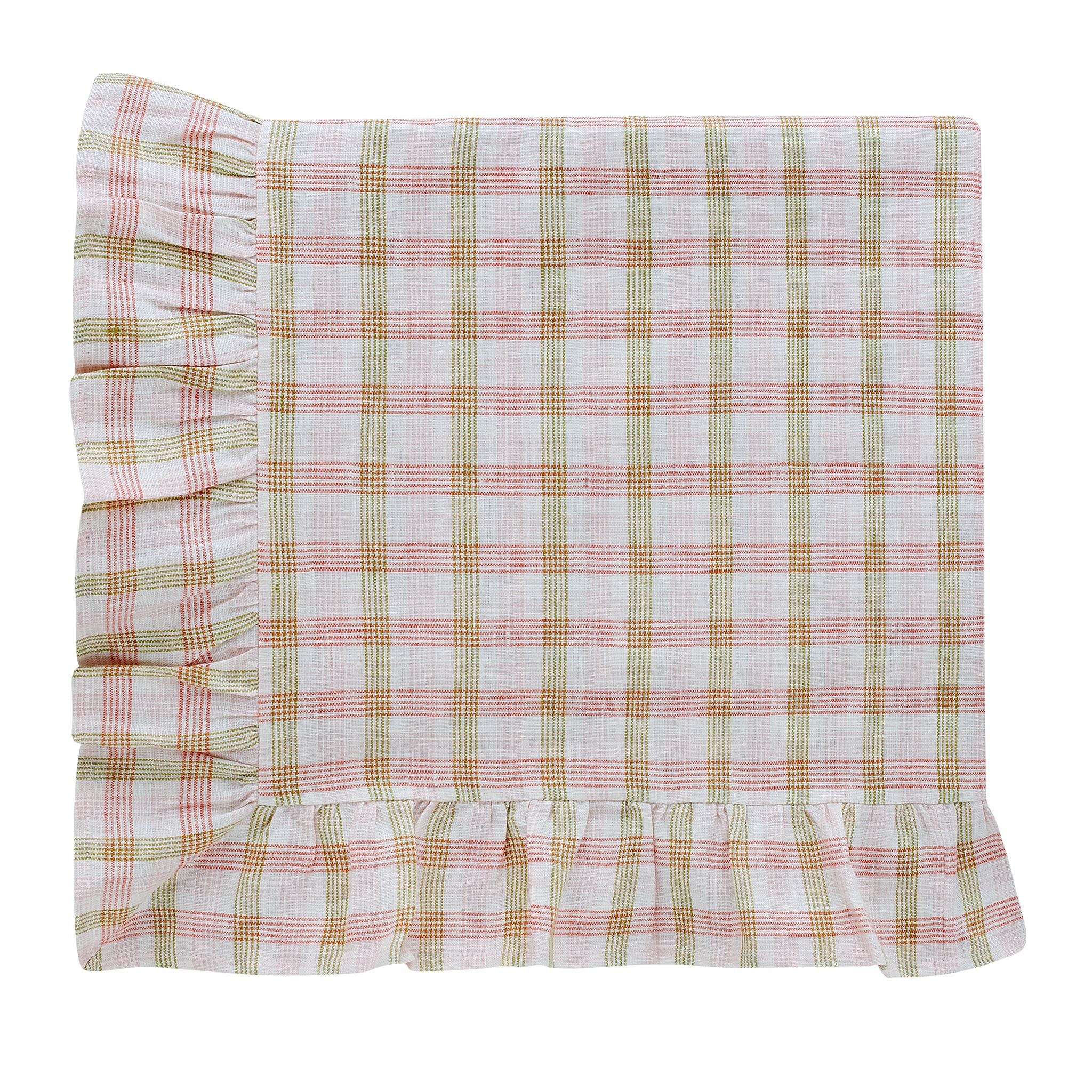 Mökki check tablecloth, pink