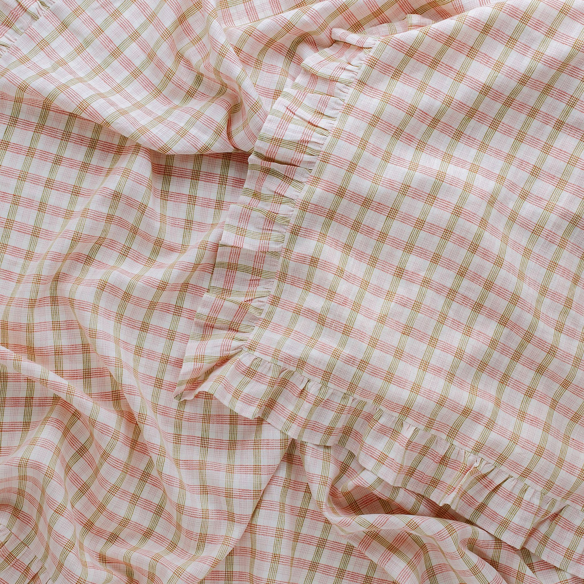 Mökki check tablecloth, pink