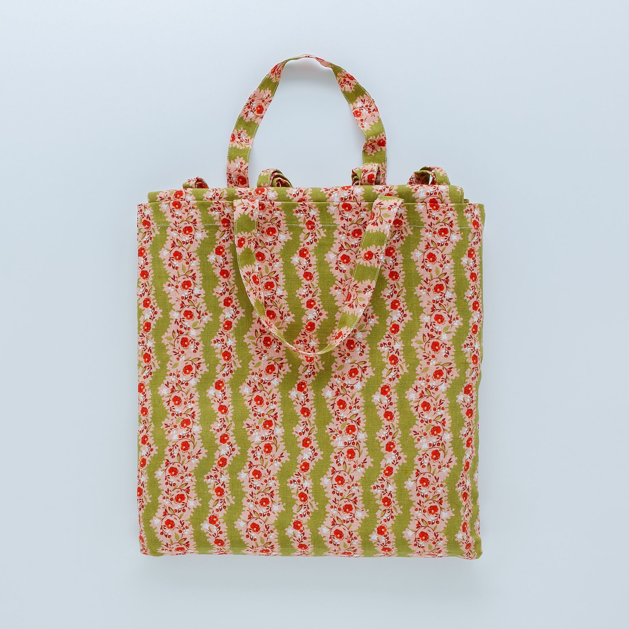 Hedgerow stripe curtains, a pair in a bag, nocharella
