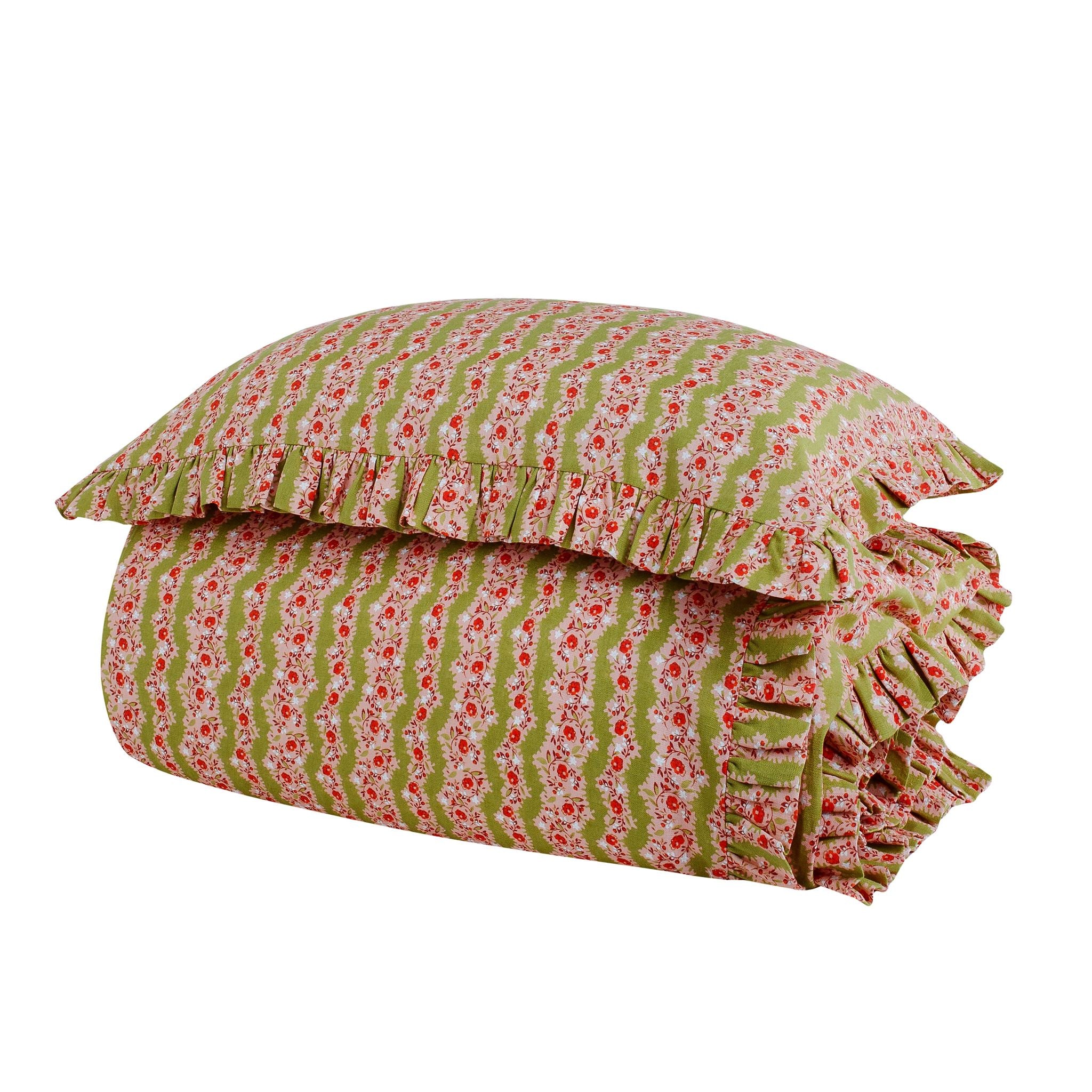 Hedgerow stripe  bedding set in a bag, nocharella