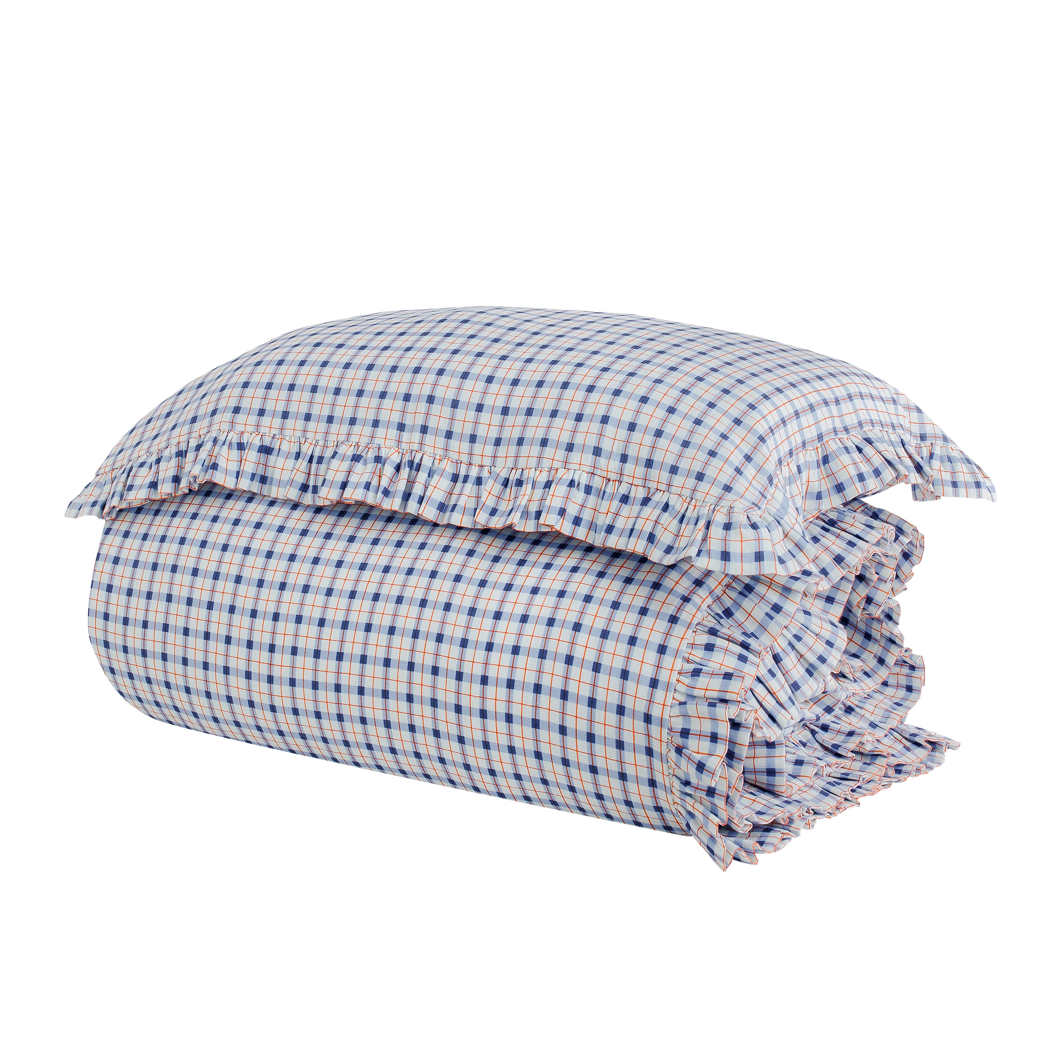 Harbour check bedding set in a bag