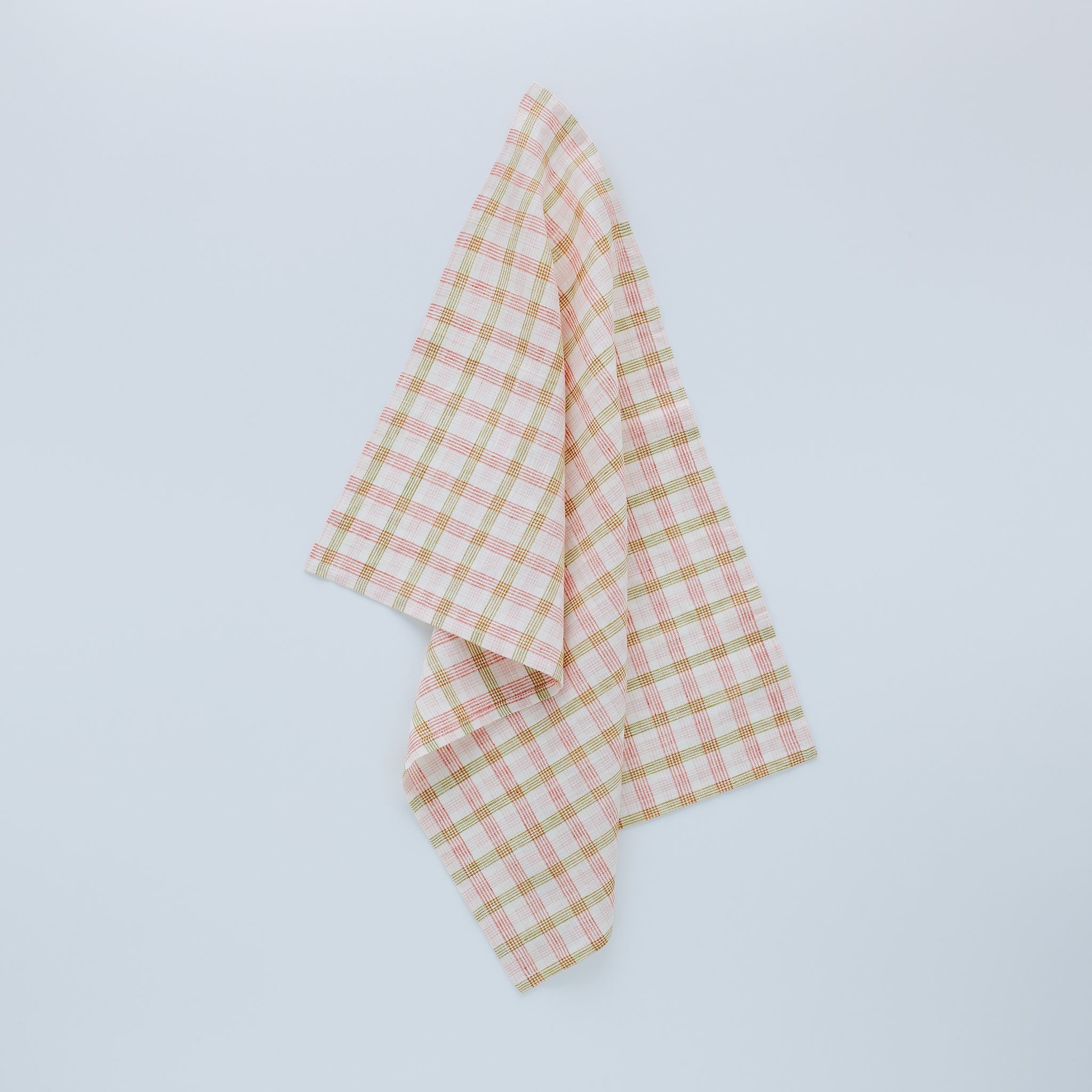 Mökki check tea towels