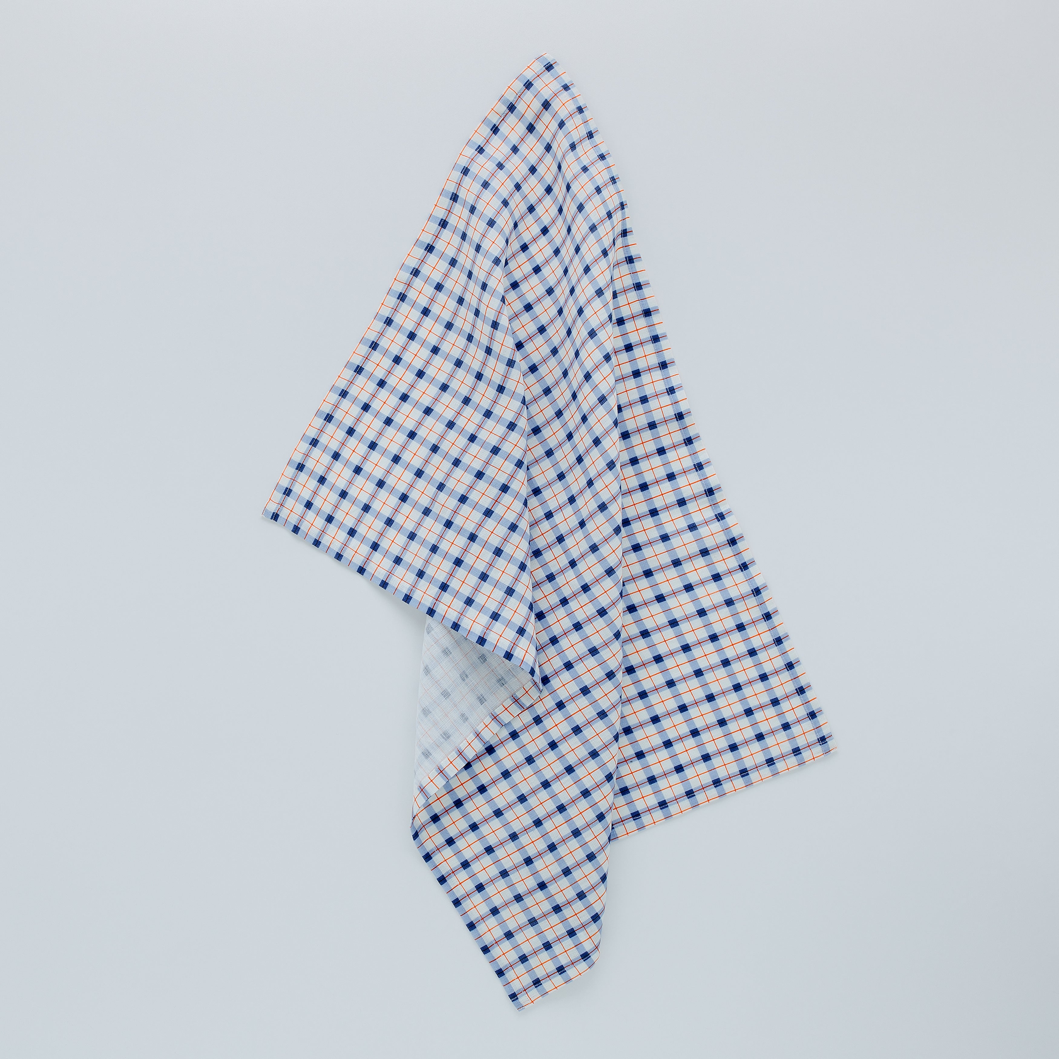 Harbour check tea towel