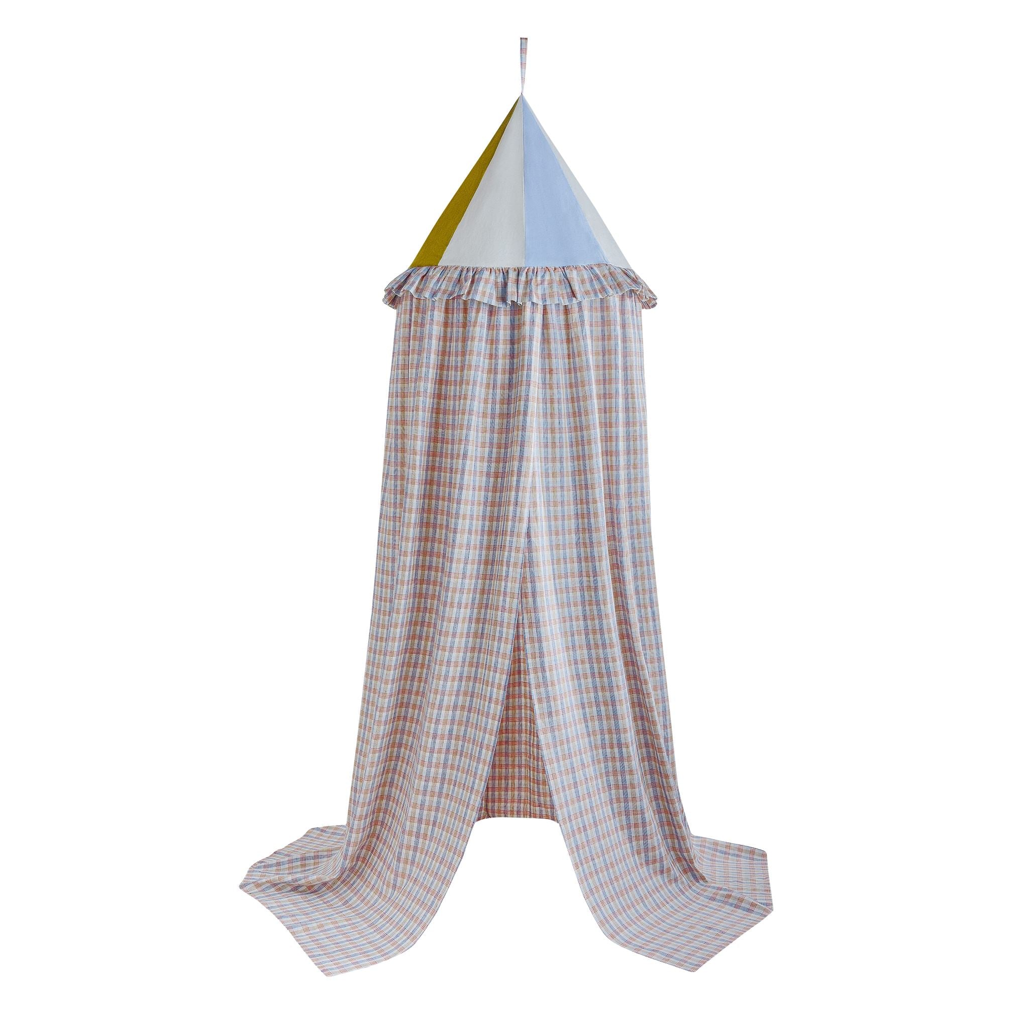 Mökki check canopy, navy