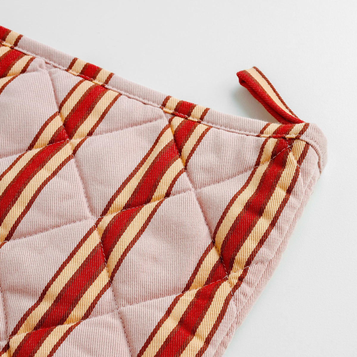 Pink cherry pop stripe Christmas stocking