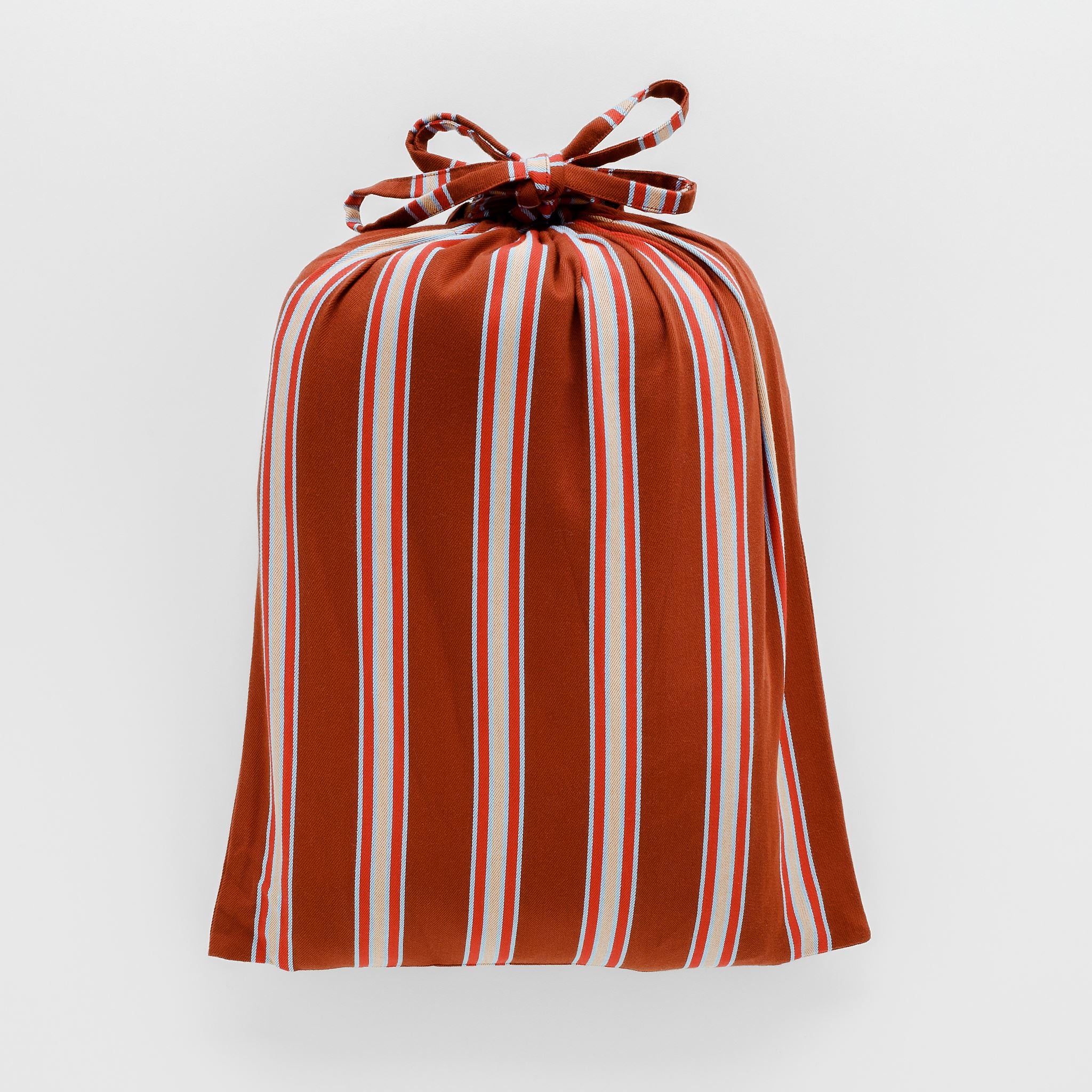Cacao pop stripe bedding set in a bag