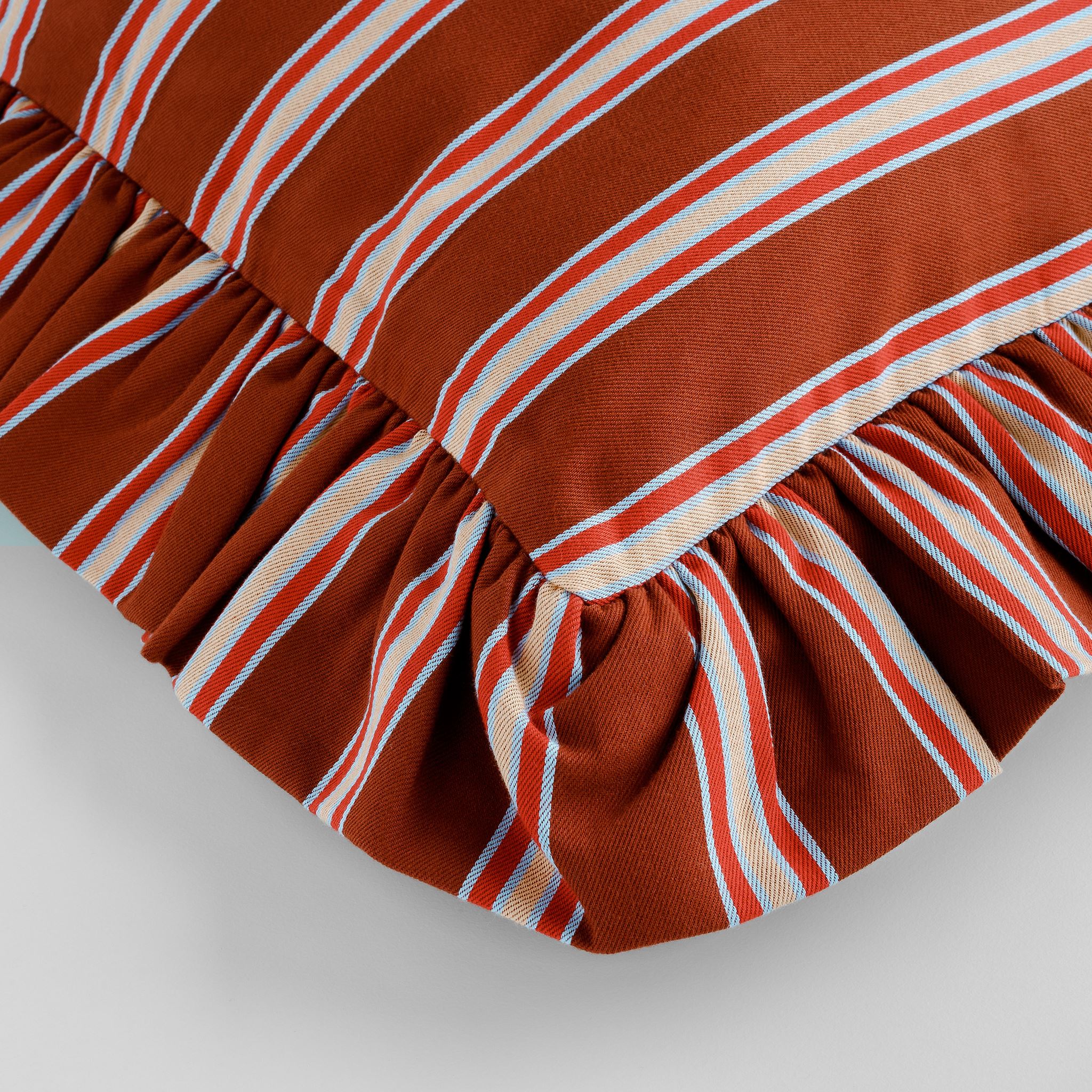 Cacao pop stripe cushion