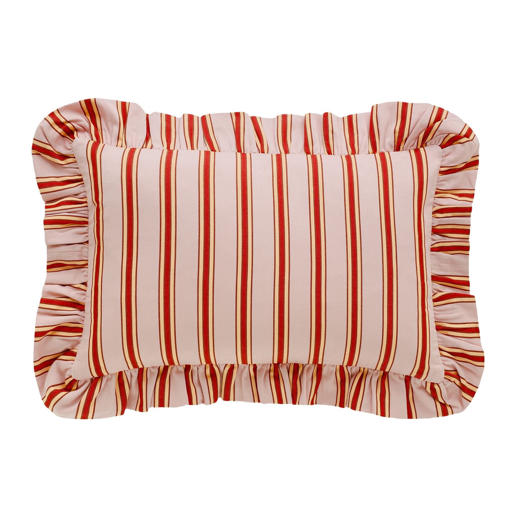 【新品未使用】PROJEKTITYYNY cushion Prairie floral smocked frill cushion, cream – Projektityyny