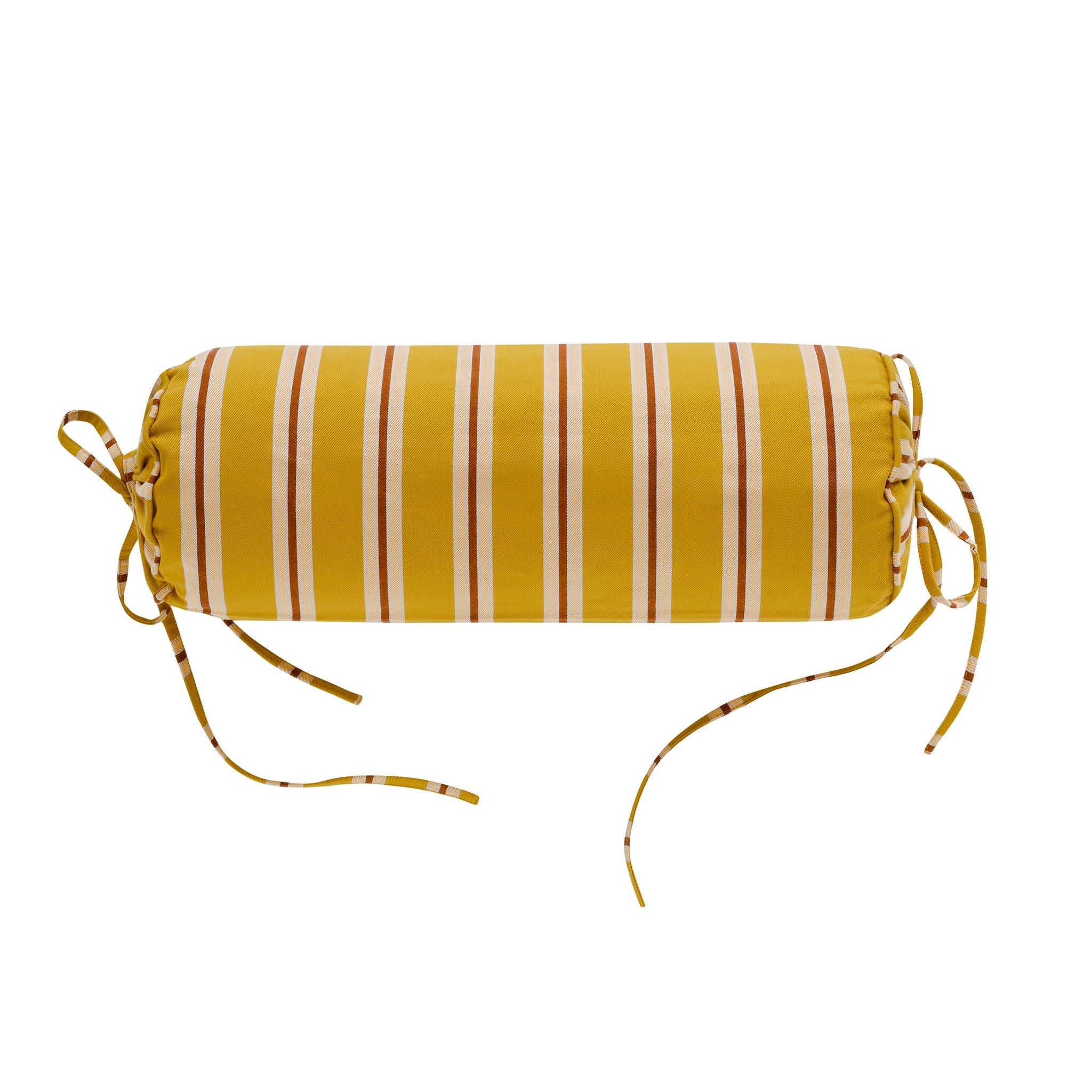 Turmeric pop stripe bolster