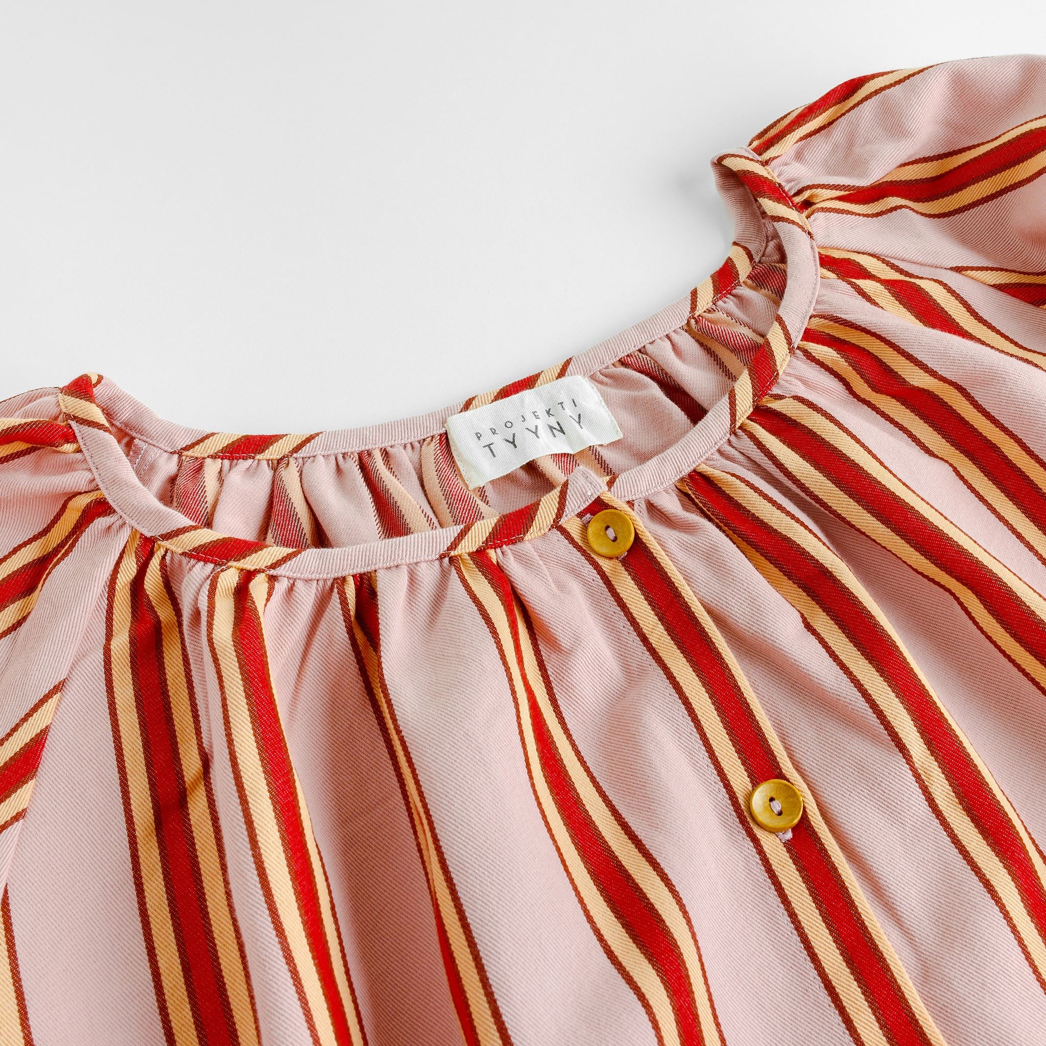 Pink cherry stripe pyjamas