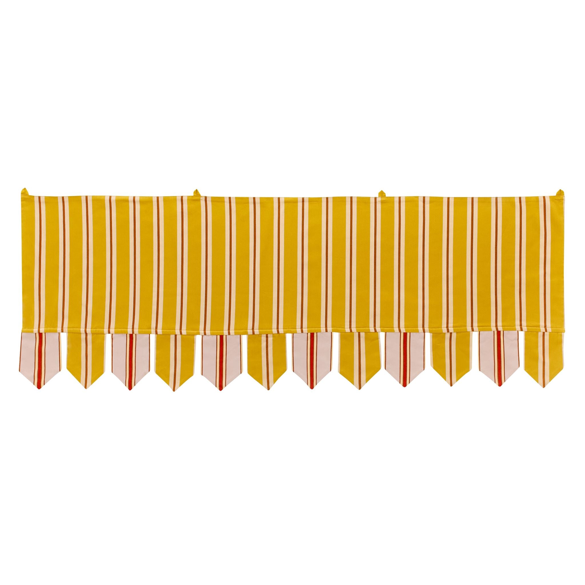 Turmeric pop stripe toran
