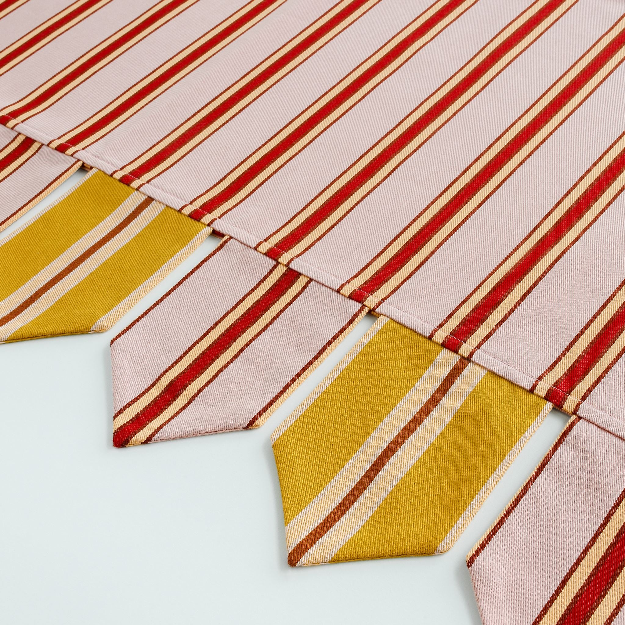 Pink cherry pop stripe toran