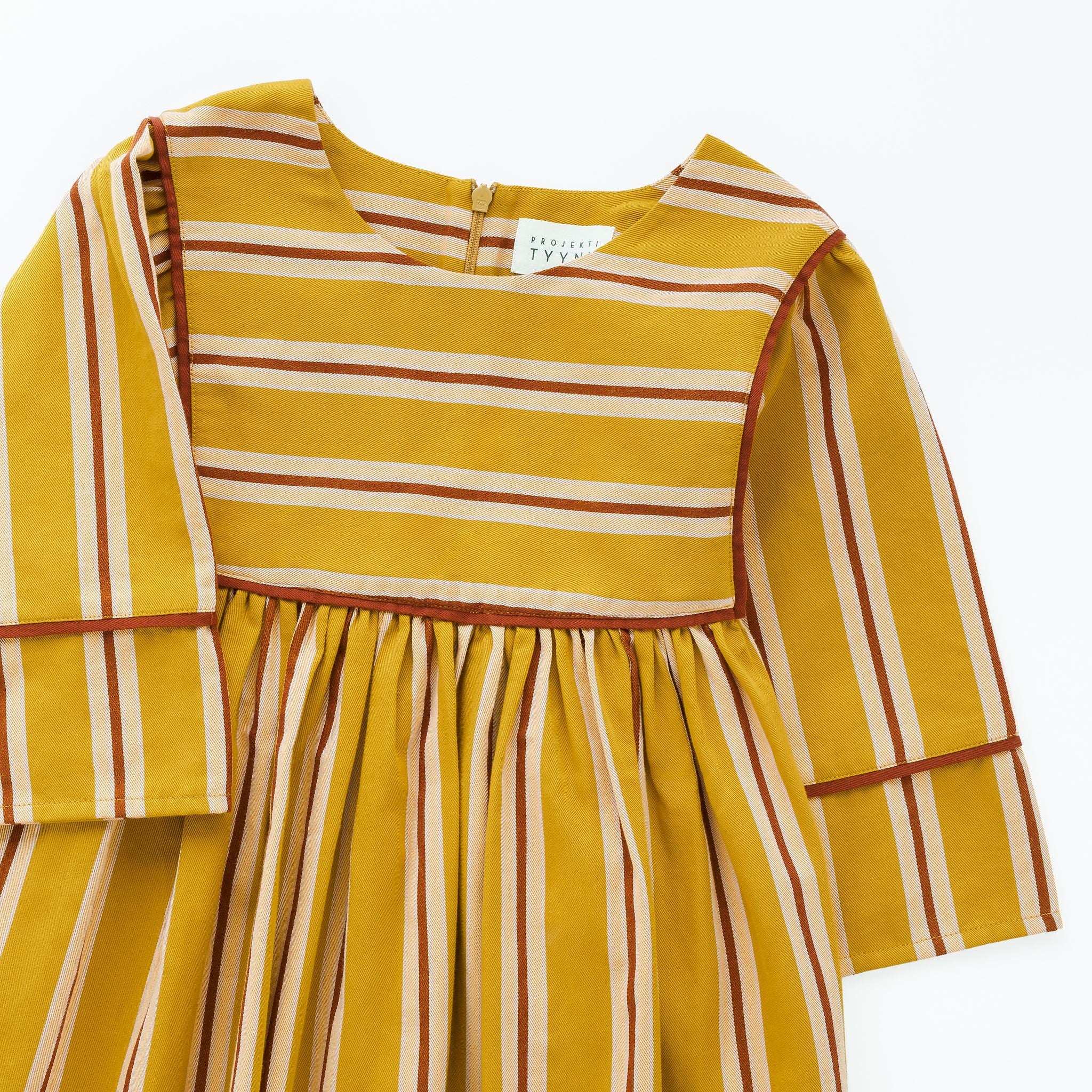 Turmeric pop stripe (night)dress