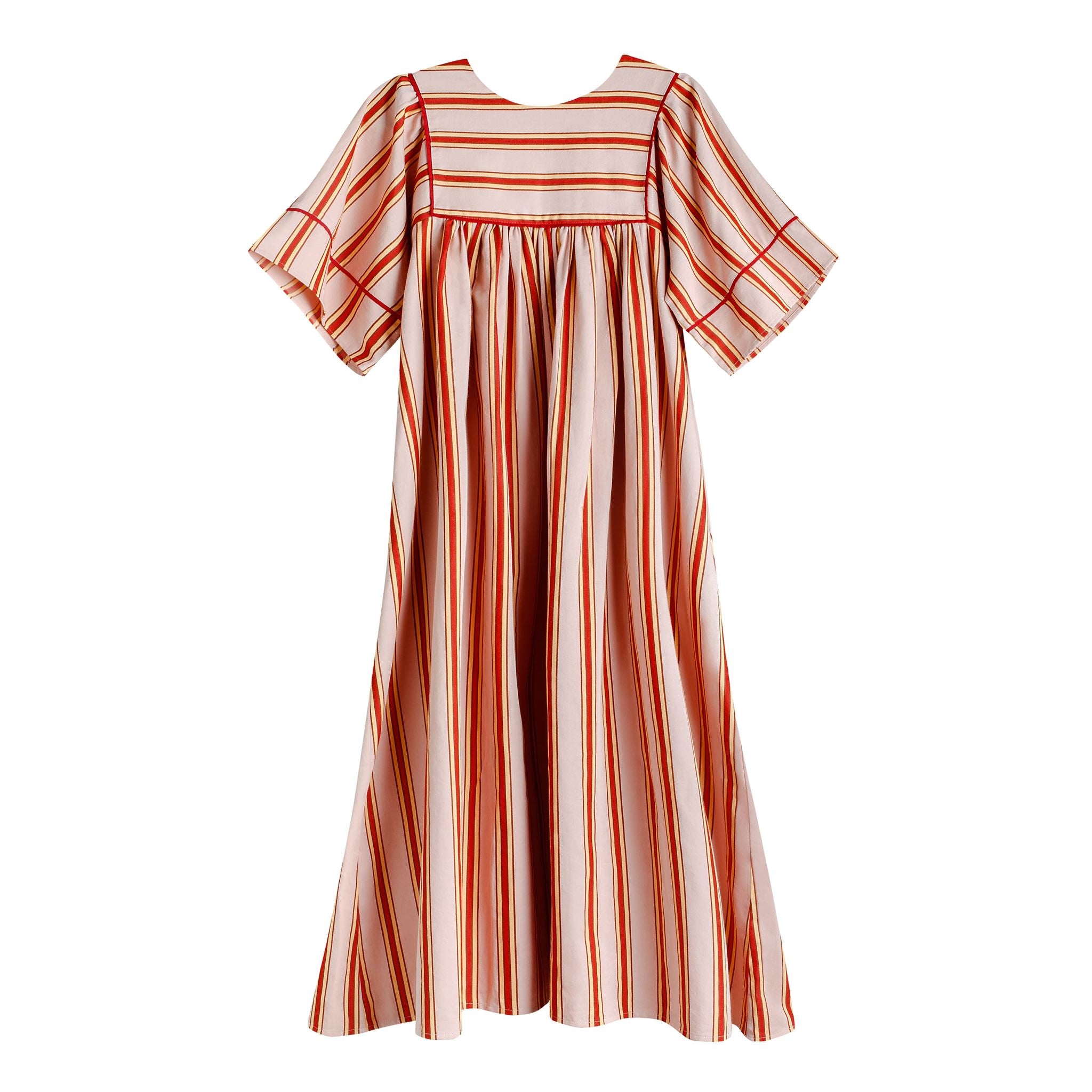 Pink cherry pop stripe (night)dress
