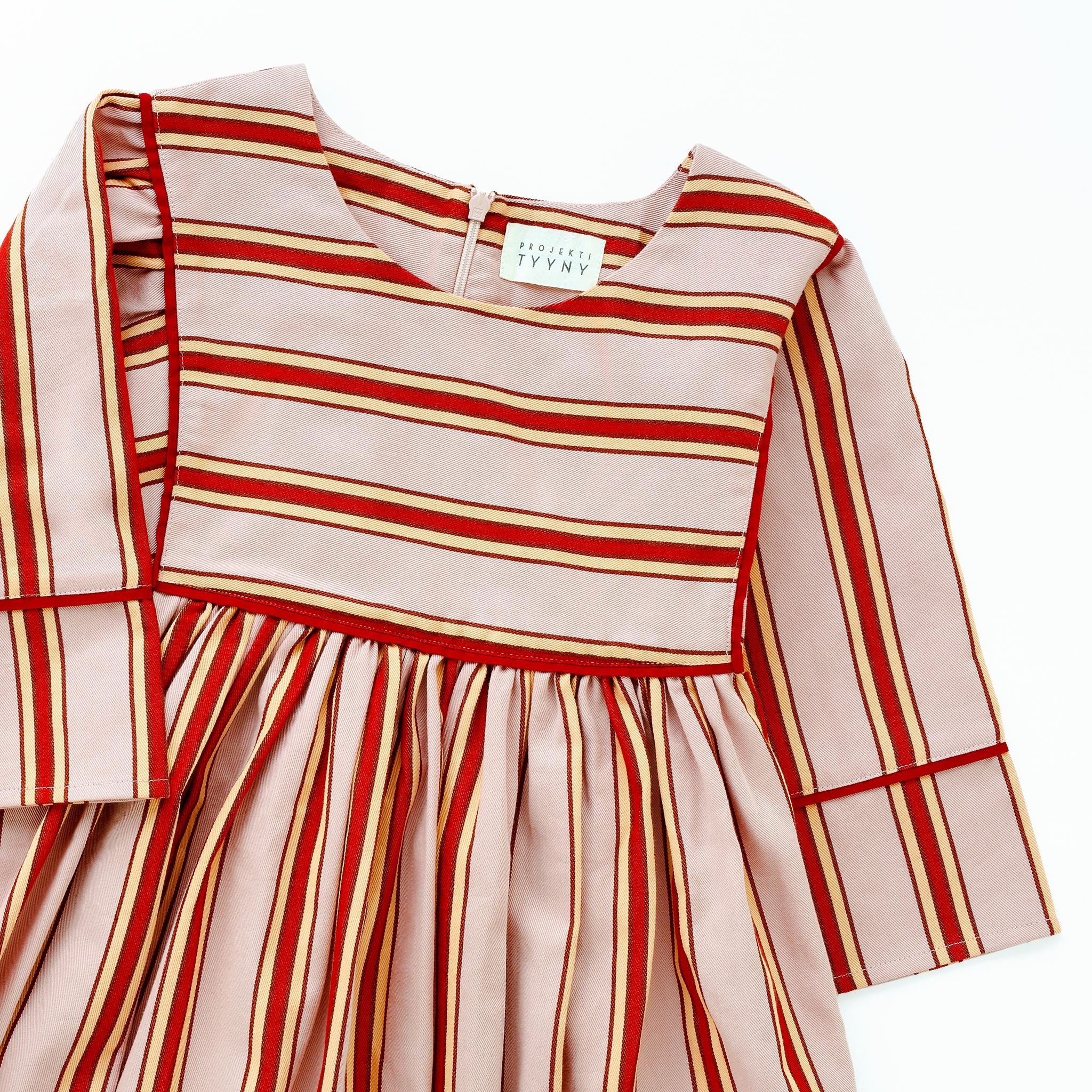 Pink cherry pop stripe (night)dress