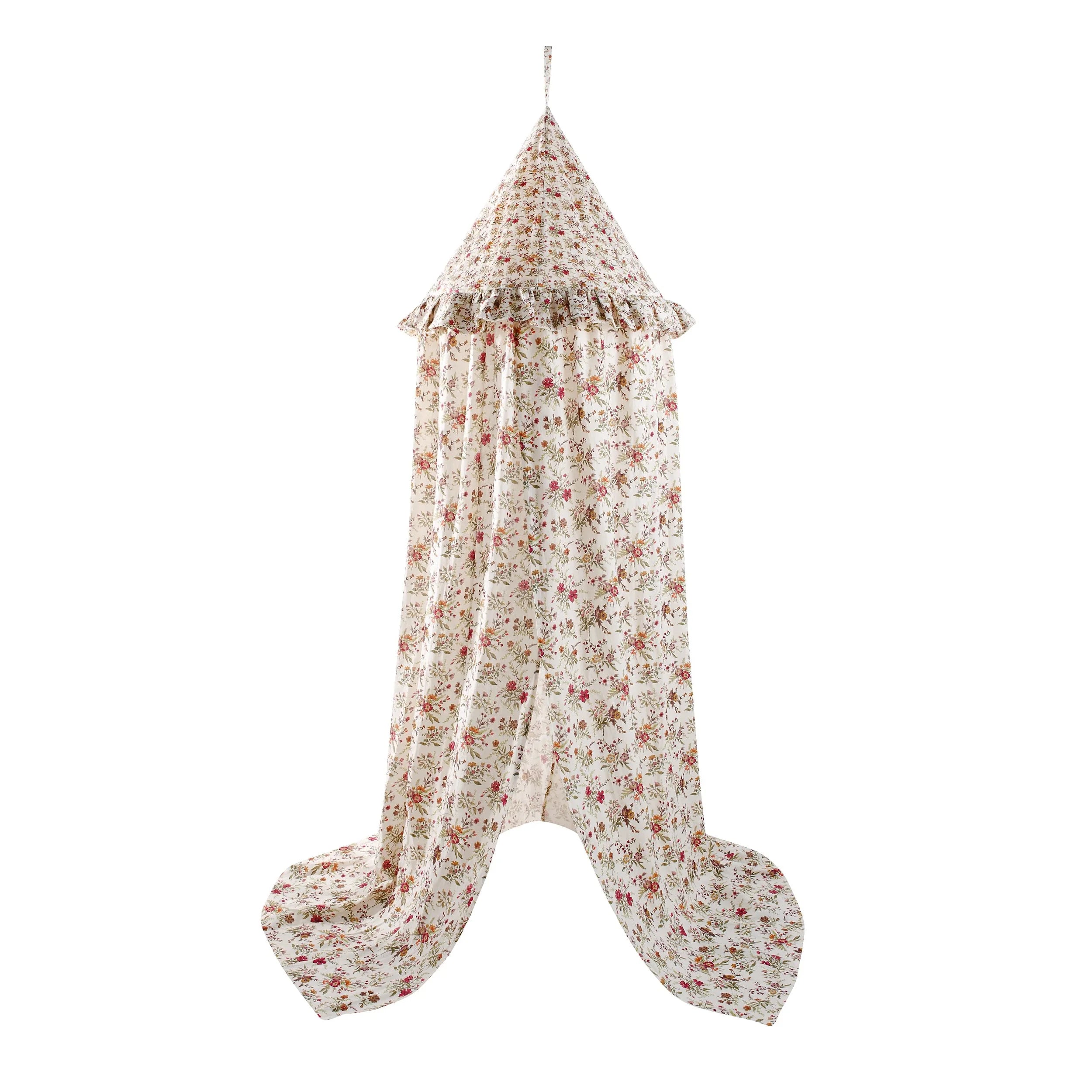 Prairie floral canopy, cream