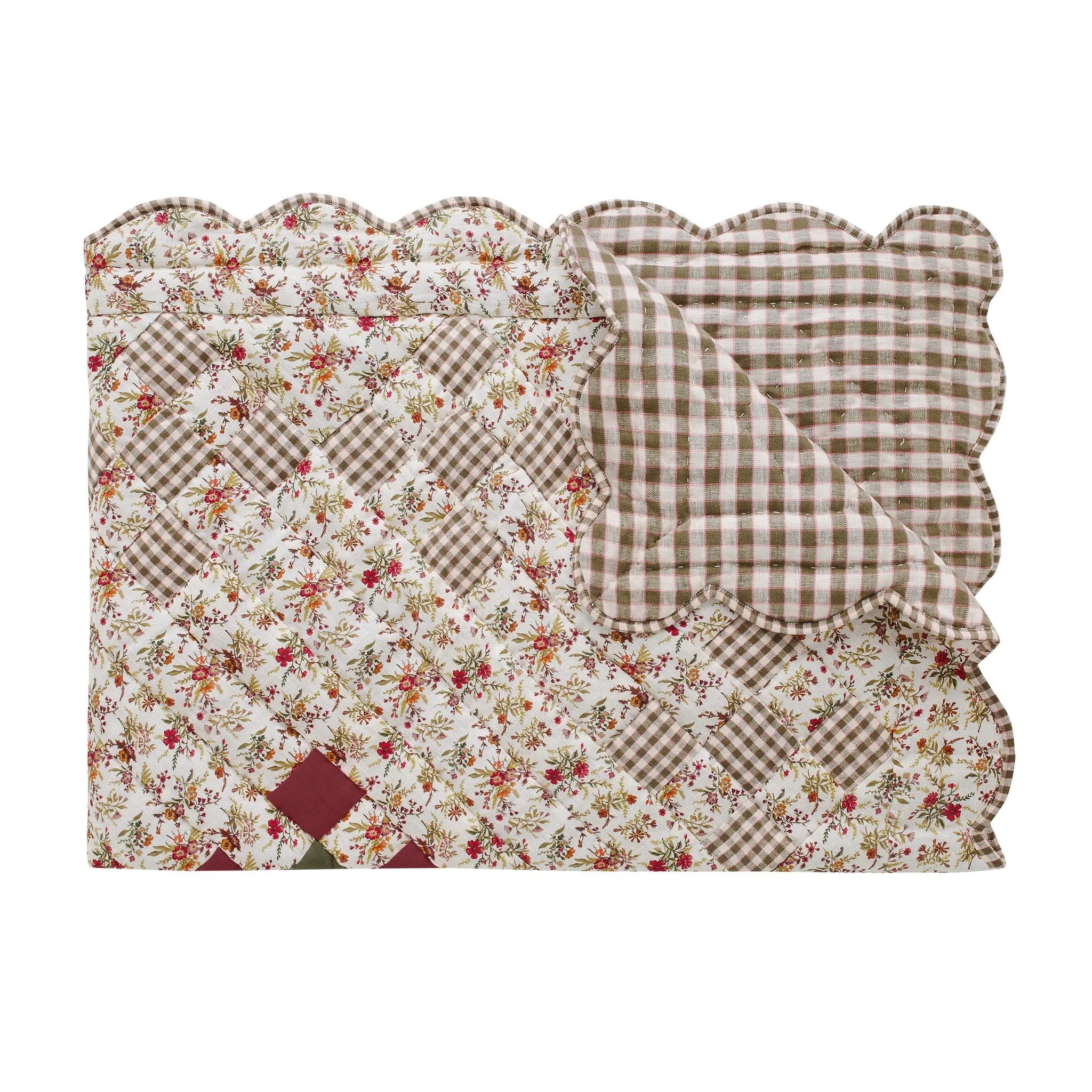 Zinnia BABY quilt, cream
