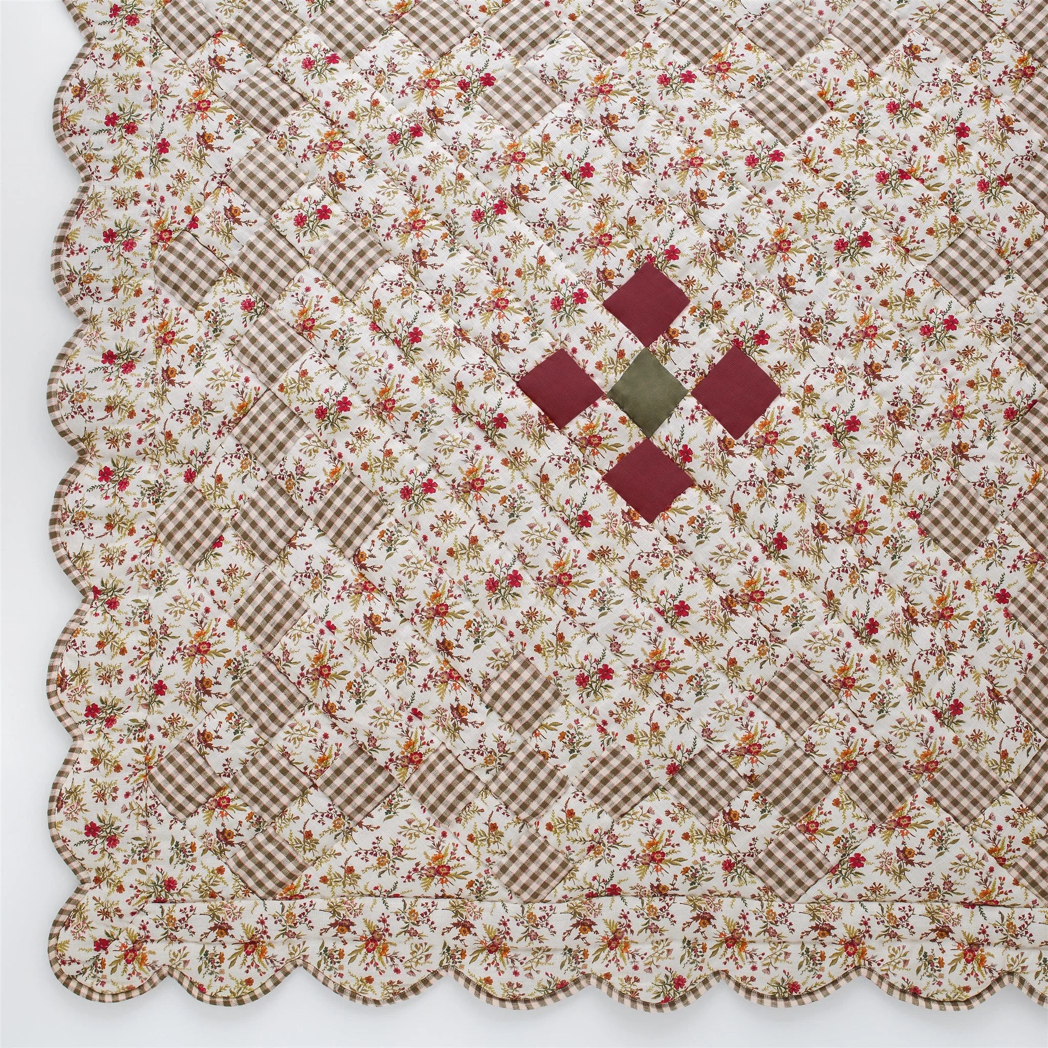 Zinnia BABY quilt, cream